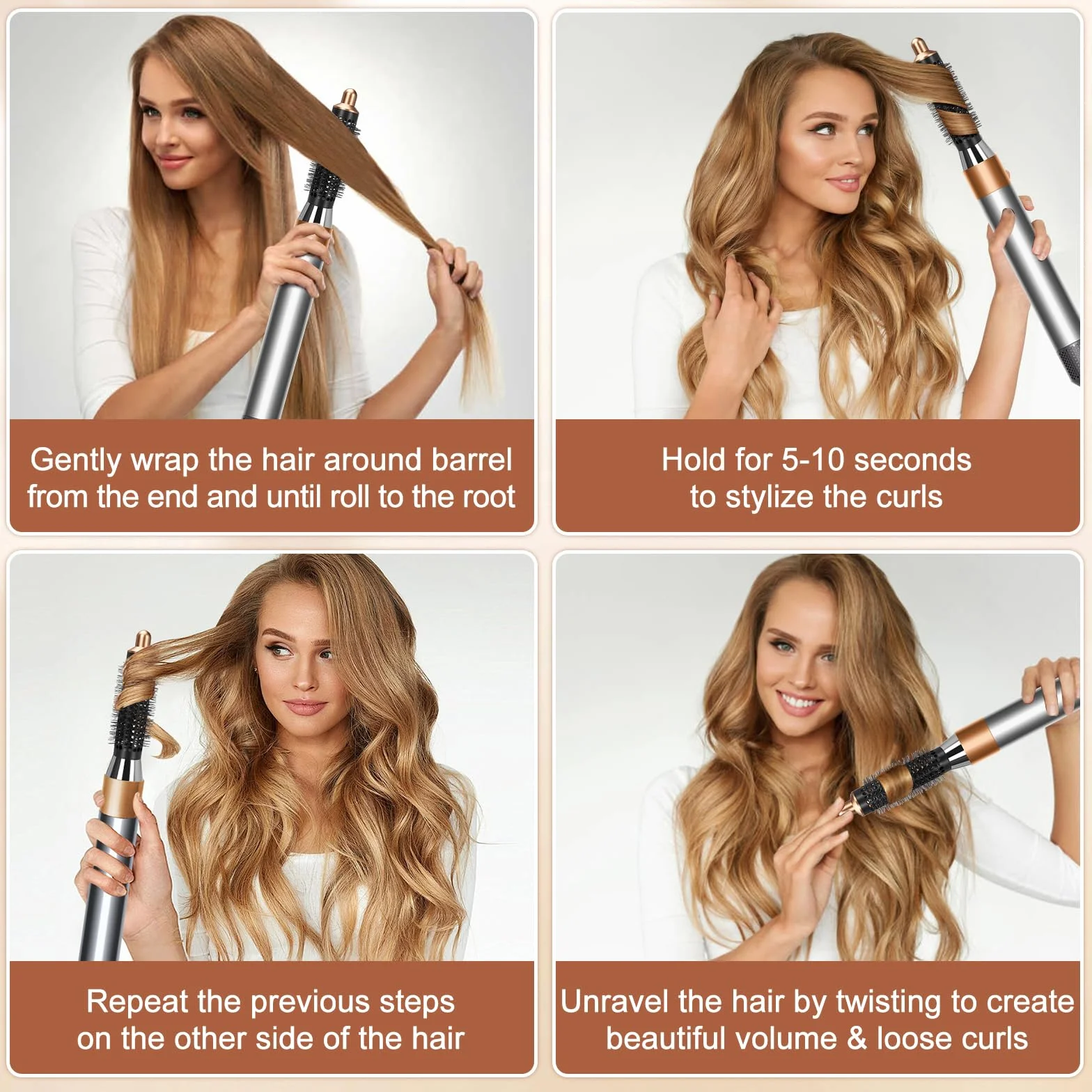 Mała okrągła szczotka objętościowa do Dyson do Airwrap lokówka akcesoria Styler Curling Hair Tool