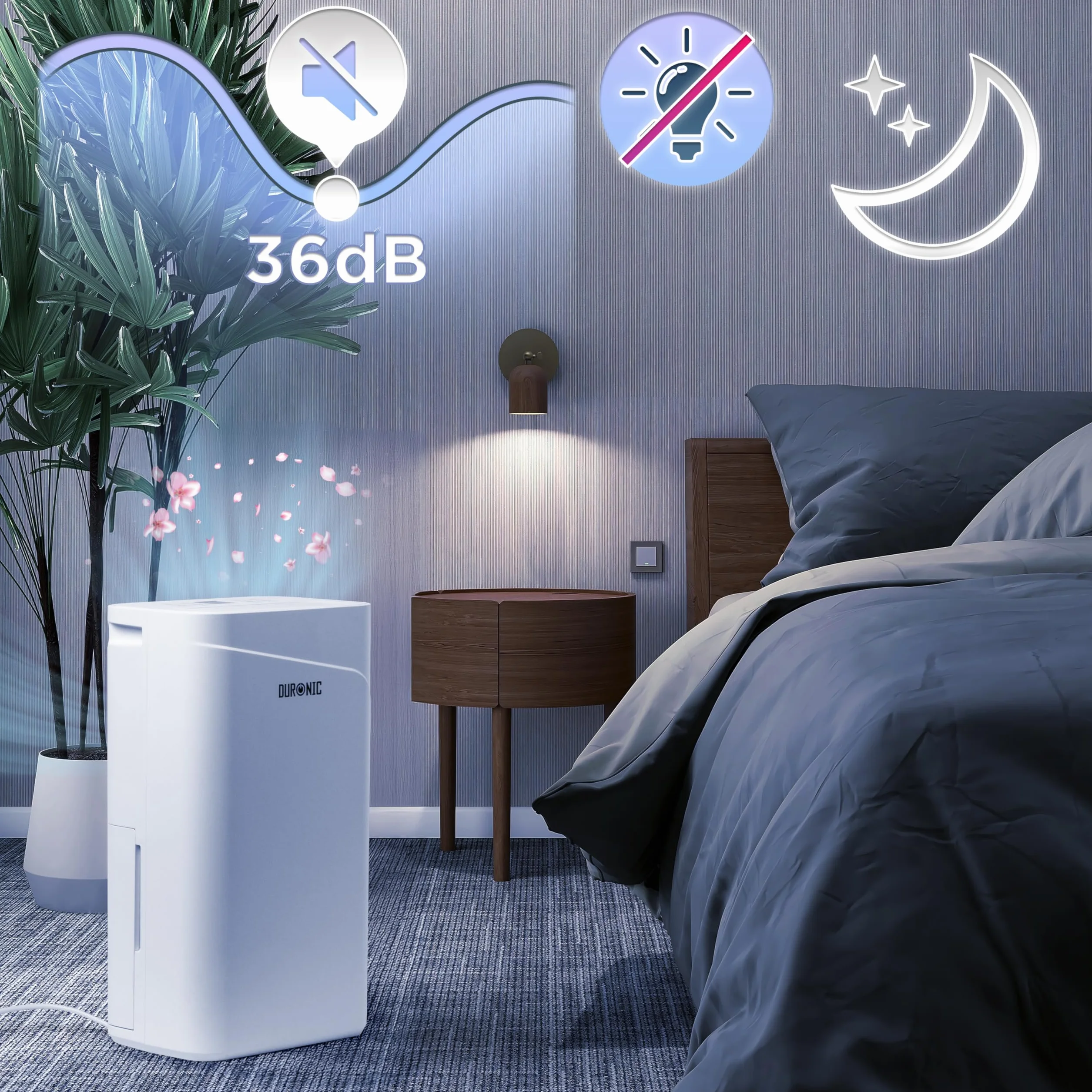 Duronic DH121 Osuszacz powietrza 300 W 12 l/dzień 2,1 l