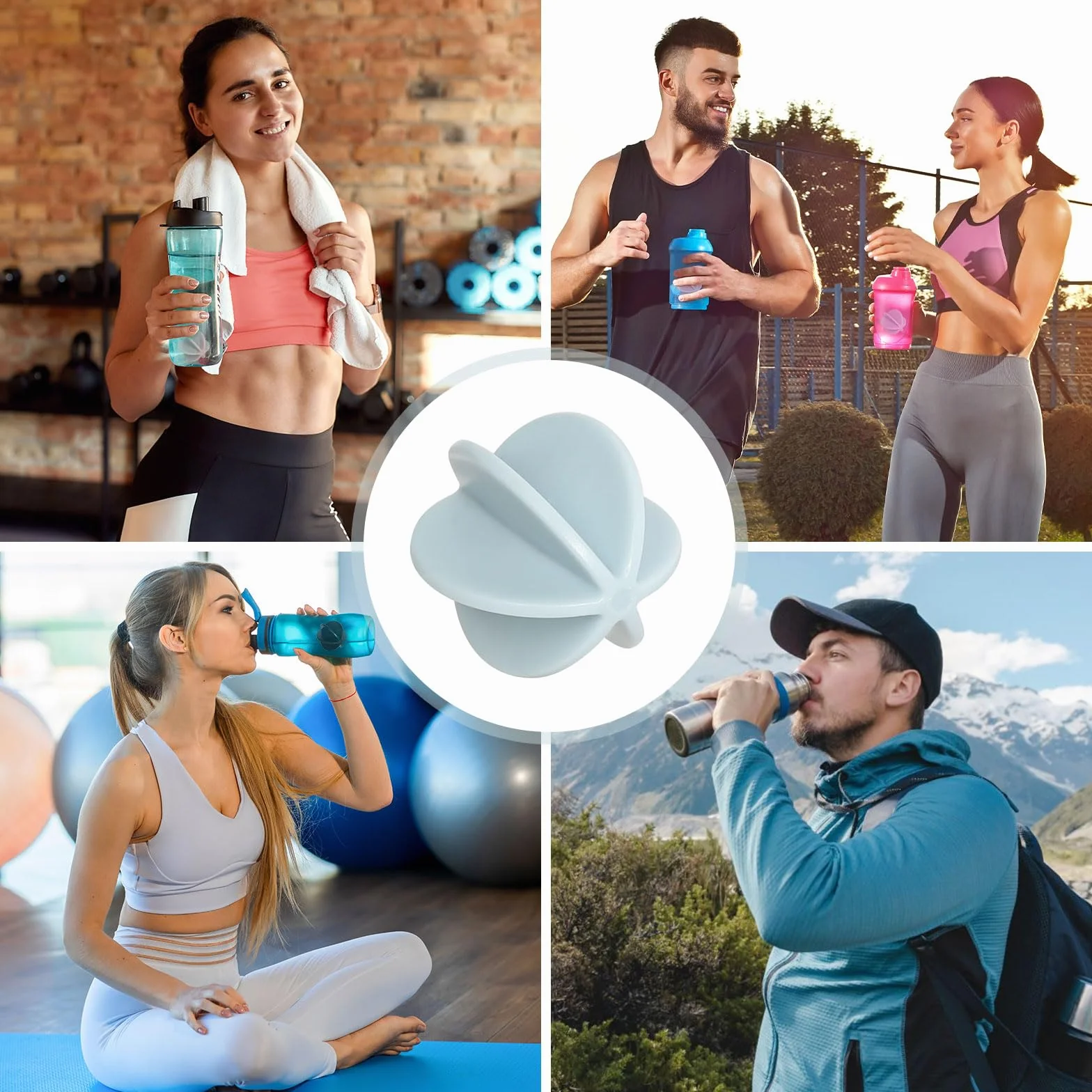 DUTIFUL 6 sztuk shaker ball białko shaker kulki tworzywo sztuczne sport fitness