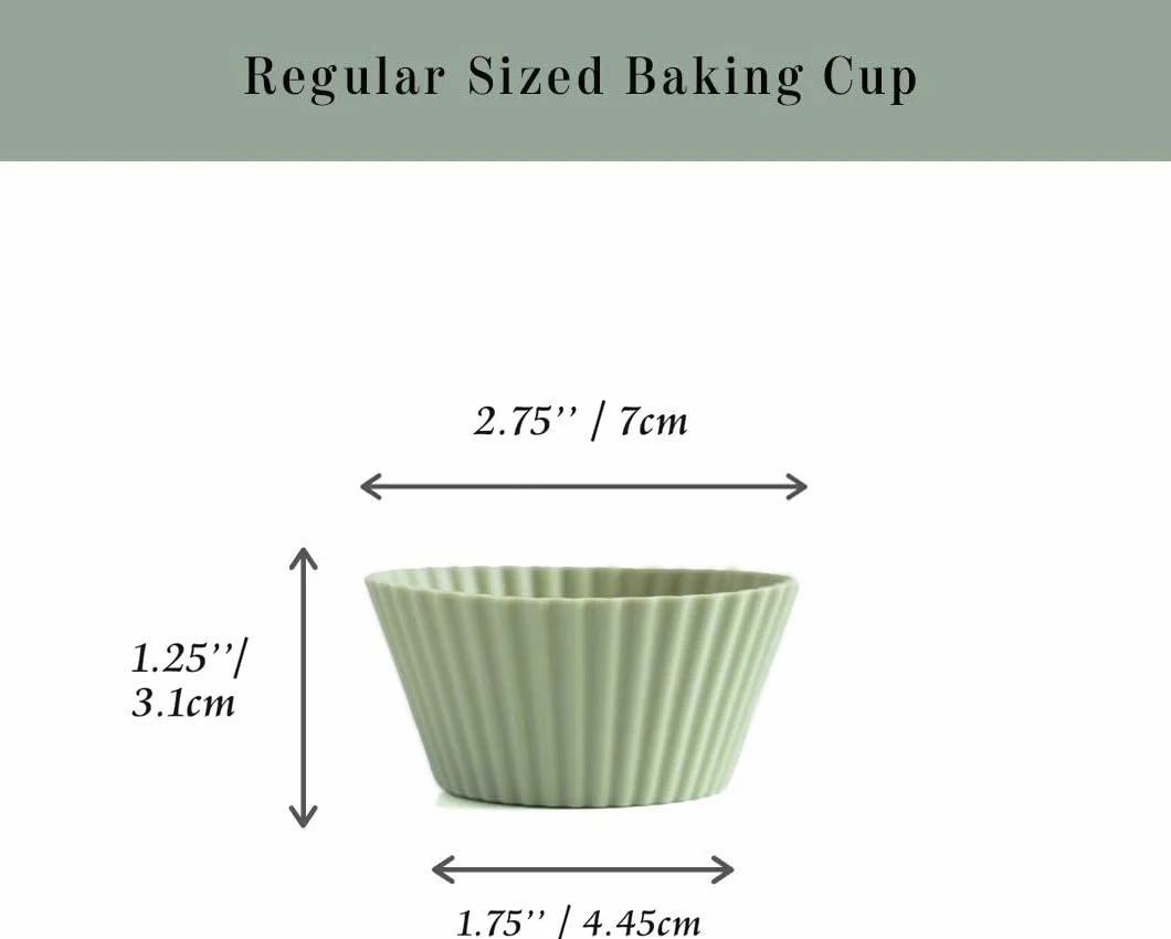 Lesipee Silikonowe foremki do muffinek zestaw 24 sztuk nie zawierają BPA