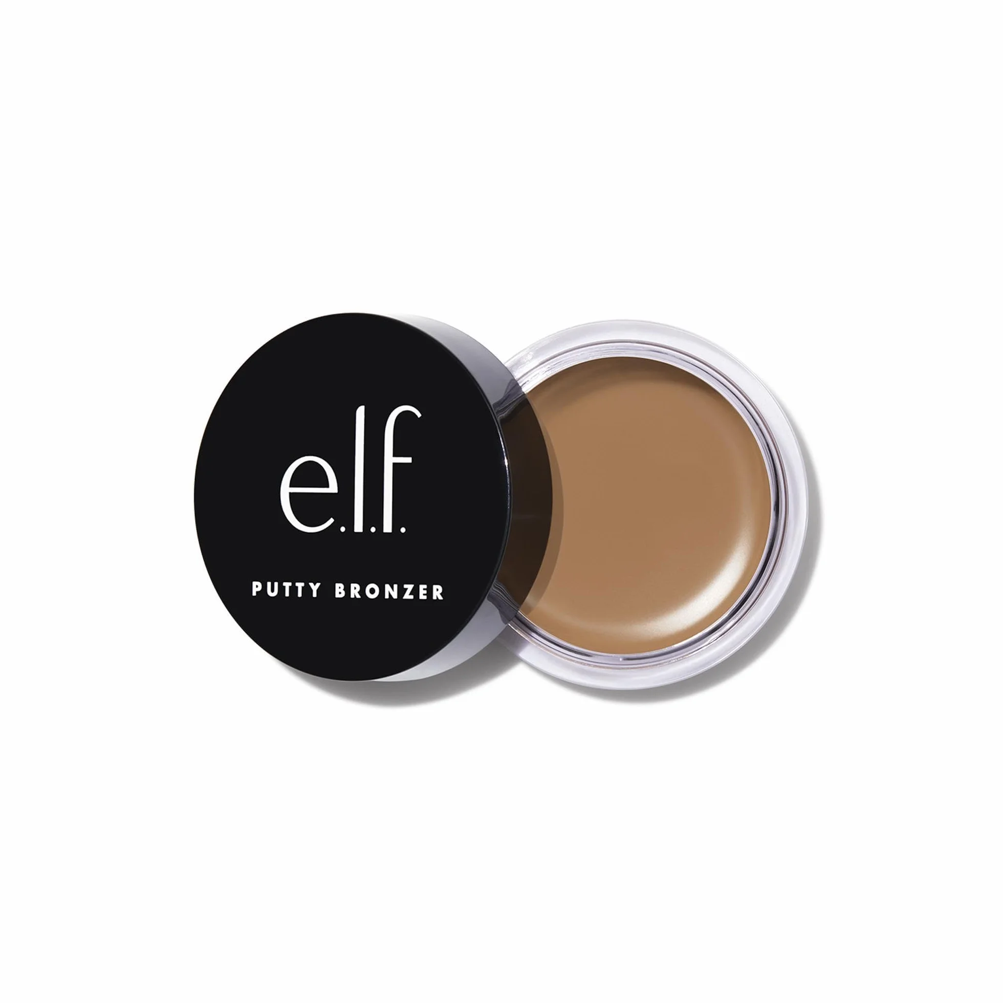 e.l.f. Putty Bronzer, kremowa i wysoko pigmentowana formuła, zapewnia długotrwały opalony połysk, z olejkiem arganowym i witaminą E, Tan Lines, 10 g