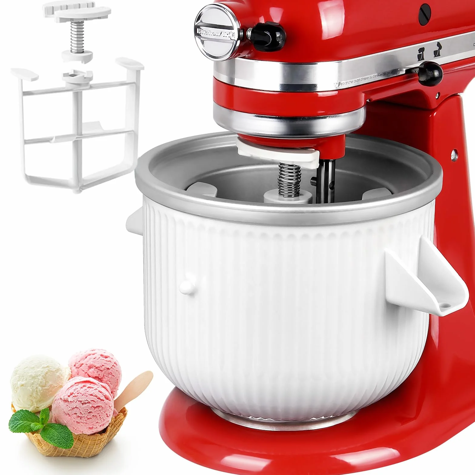 Kitchen Aid przyrząd do robienia lodów 2-litrowa miska do miksera stojącego 4,5-7 l
