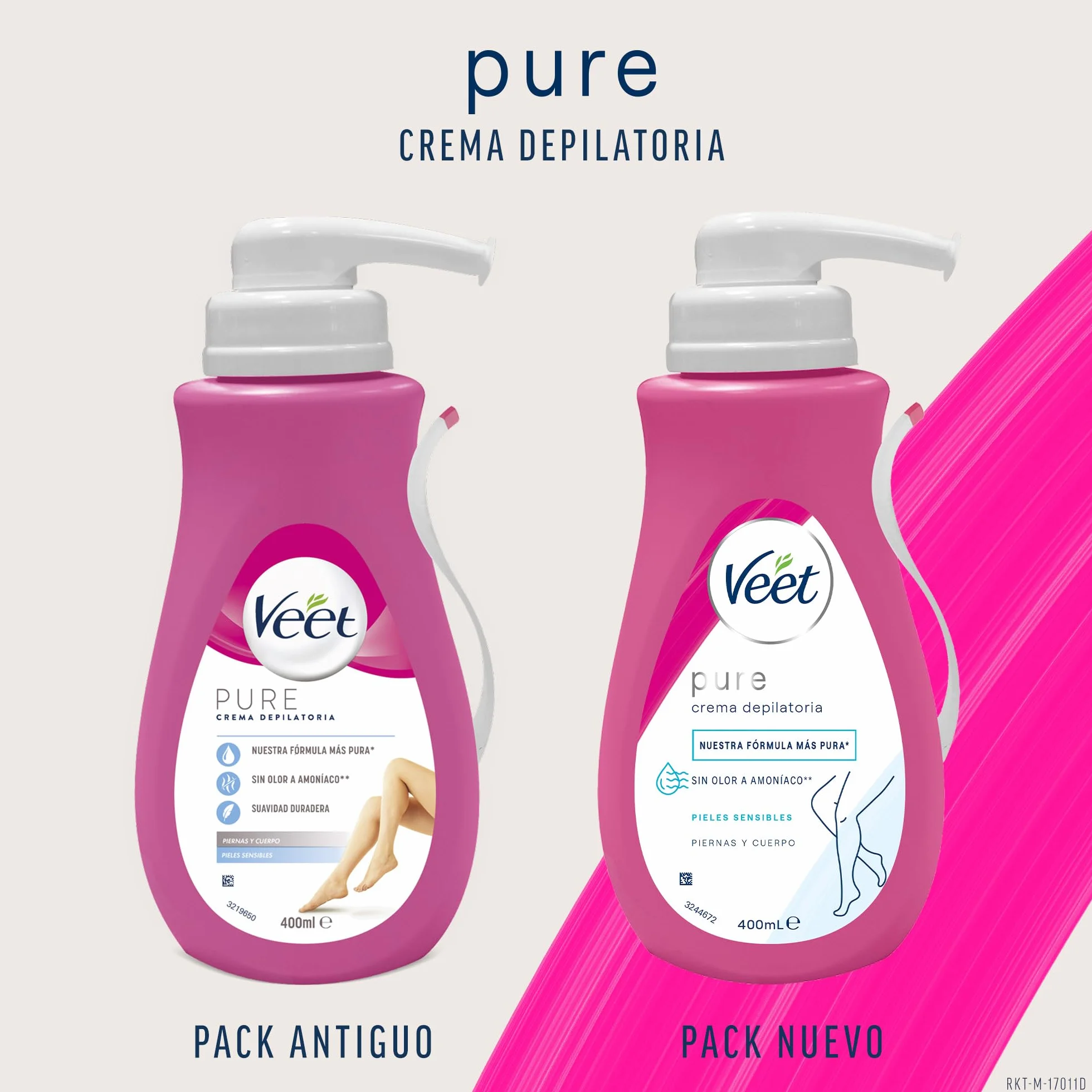 Veet Krem do depilacji ciała, z dozownikiem, skóra wrażliwa, 400 ml, 400 mililitr, 1