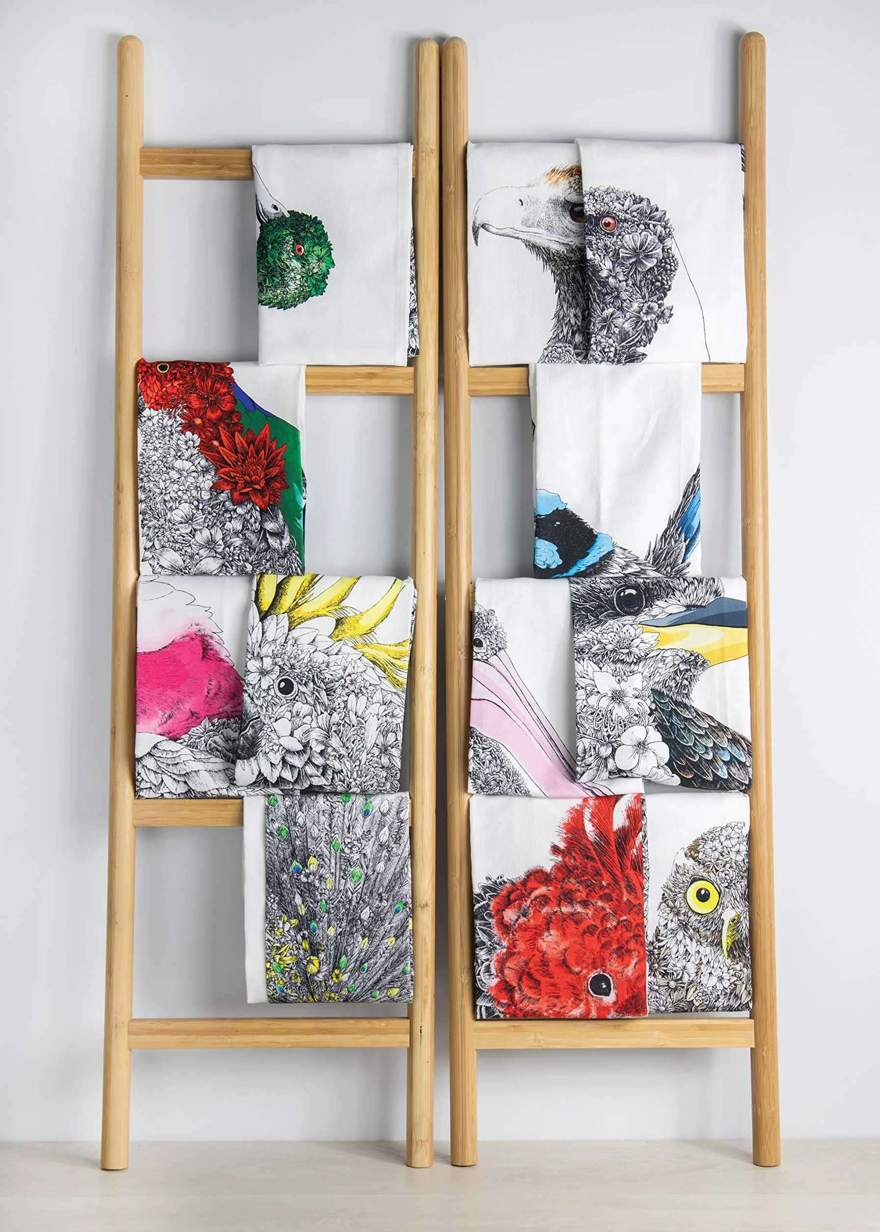 Maxwell & Williams Marini Ferlazzo Birds ręcznik bawełniany 50x70 cm czarny biały