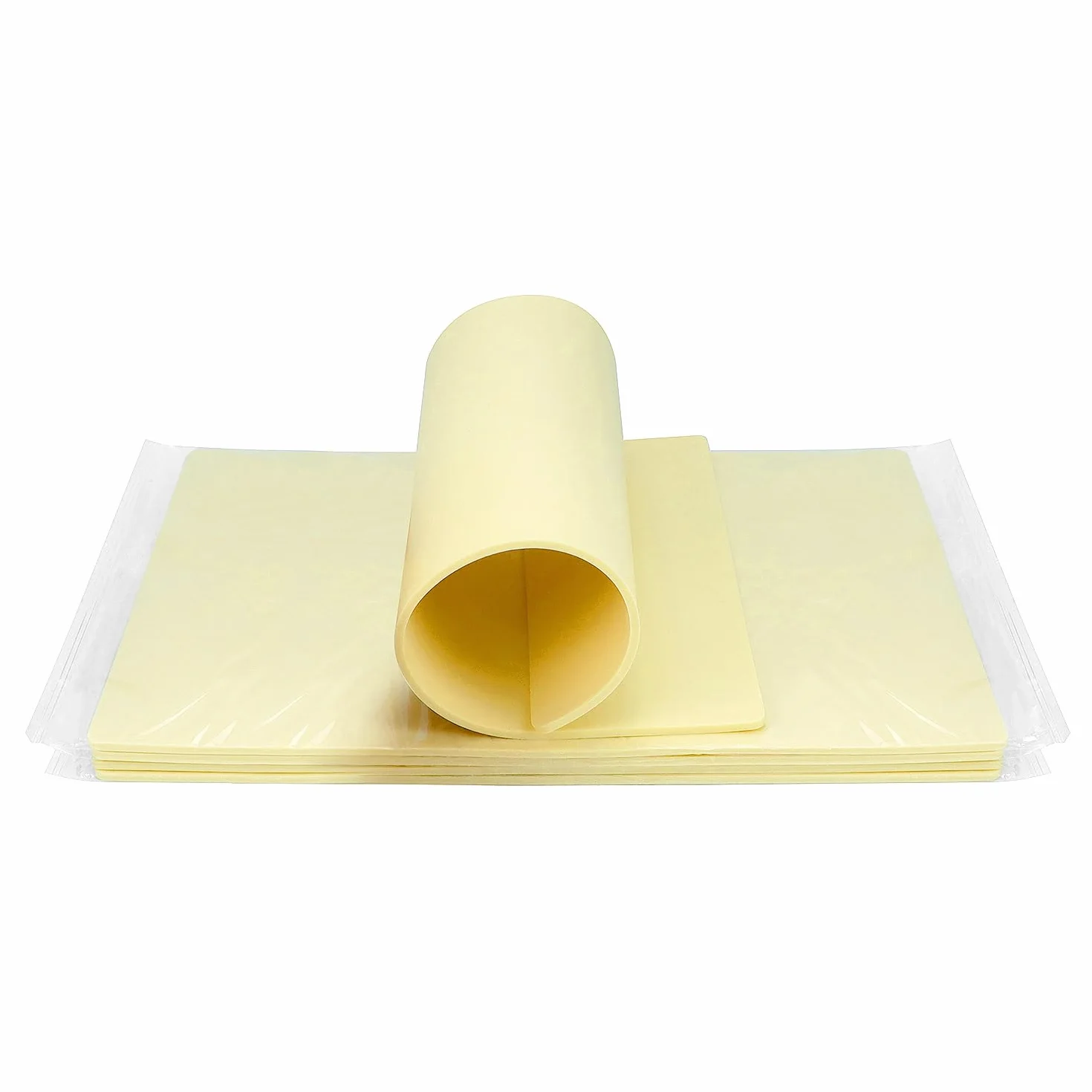 QWORK® 5 szt. Rozmiar skóry do ćwiczeń tatuażu 20 cm * 30 cm * 0,3 cm, dwustronny sztuczny materiał silikonowy dla początkujących i profesjonalistów