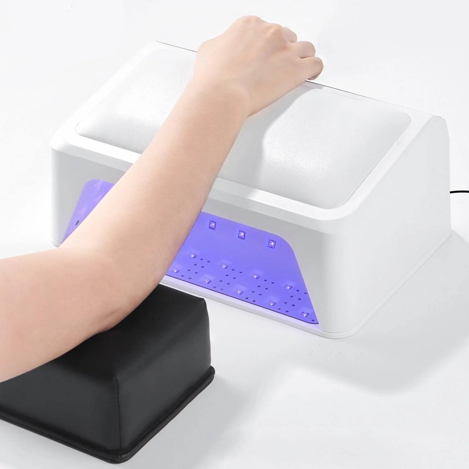 Lampa UV do paznokci, Lampa do paznokci Slope Pillow 72W, 66 koralików, lampa UV LED, lustrzana podstawa, utwardzanie wszystkich żeli, lampa do paznokci, manicure