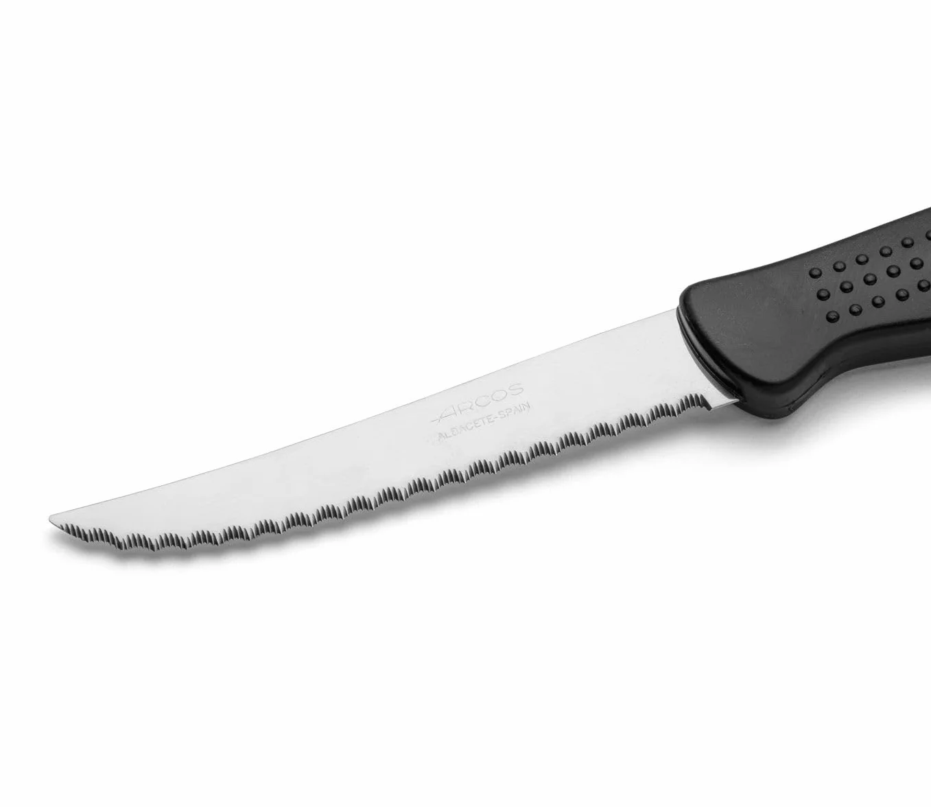 Arcos Noże stołowe do steków 6 sztuk ostrze 110 mm (4 cale) czarne