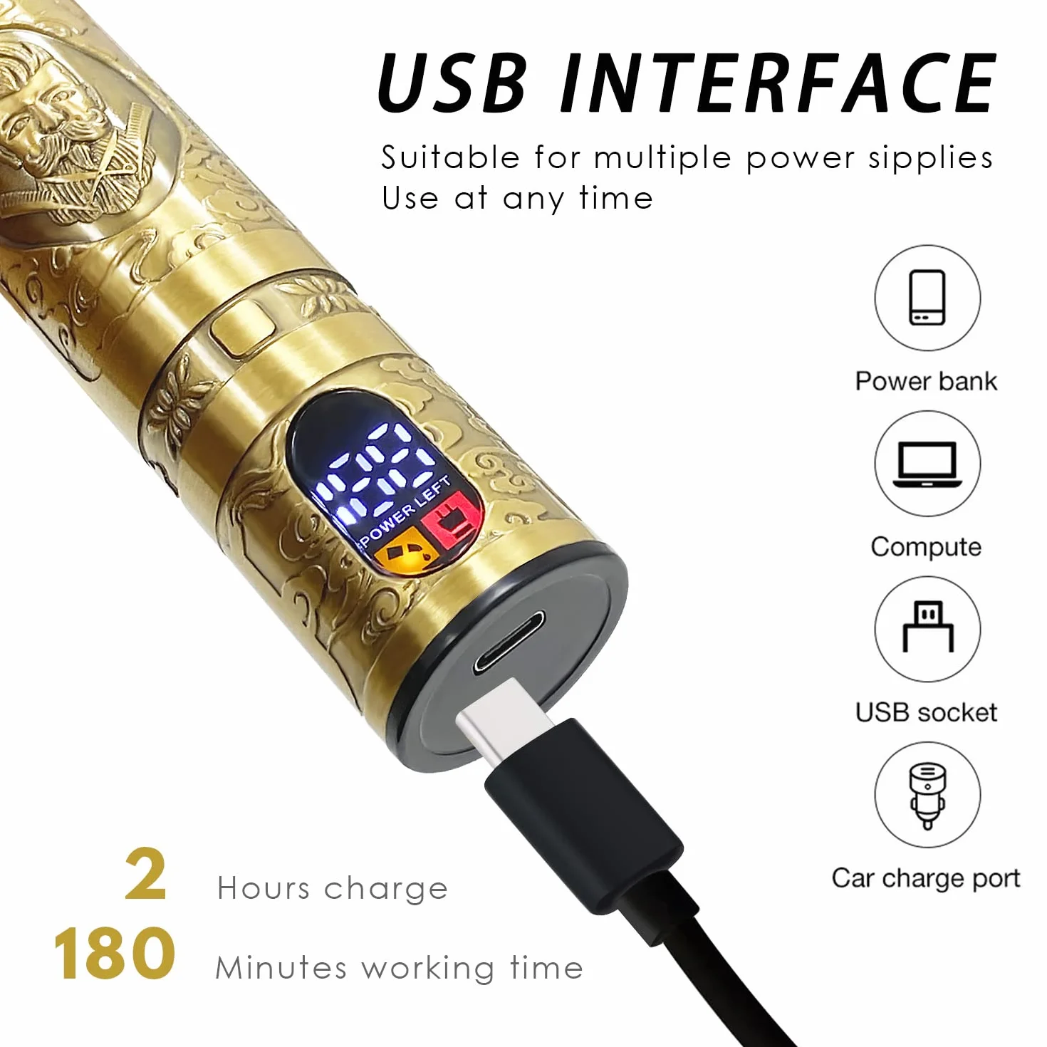 m MU Męska maszynka do strzyżenia brody, wodoodporna maszynka do strzyżenia włosów IP54 z wyświetlaczem LCD USB T-Blade trymer, cicha dla dzieci, zestaw na prezent dla mężczyzn na Walentynki dla ojca