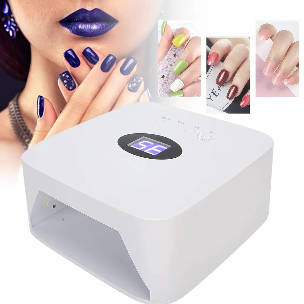 Pedicure Żel do utwardzania lakieru do paznokci Narzędzie do manicure w domu i salonie, Automatyczny czujnik, 30 s/60 s/99 s 3 timery,