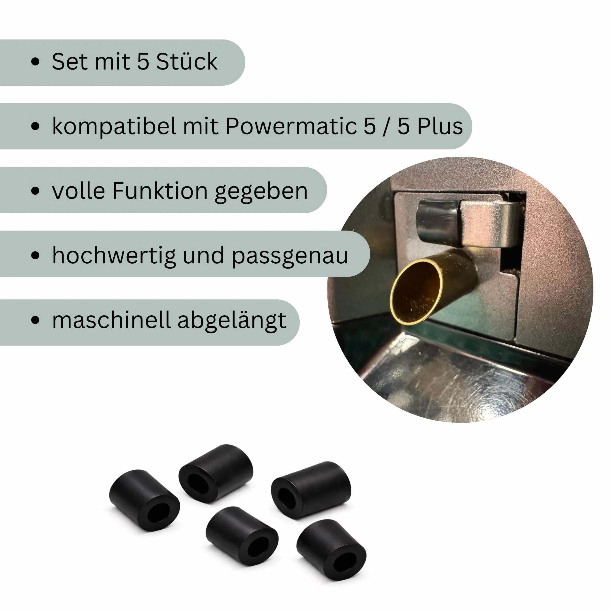 Wąż silikonowy do Powermatic PM-5 zestaw 5 sztuk