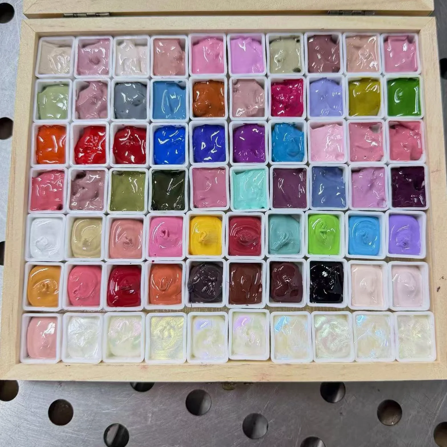 Żel Do Malowania Paznokci Paleta 70 kolorów manicure artystycznego z | Paleta Żeli Malarskich dla początkujących, kobiet, dziewczyn, w domu, salonie, podróży, na imprezy, spa