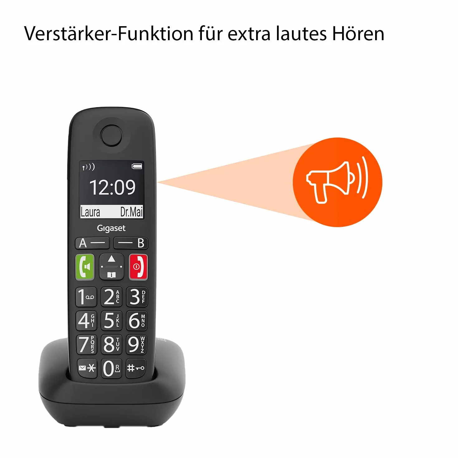 Gigaset E290 Przenośny Telefon Typu VoIP, Wielokolorowy