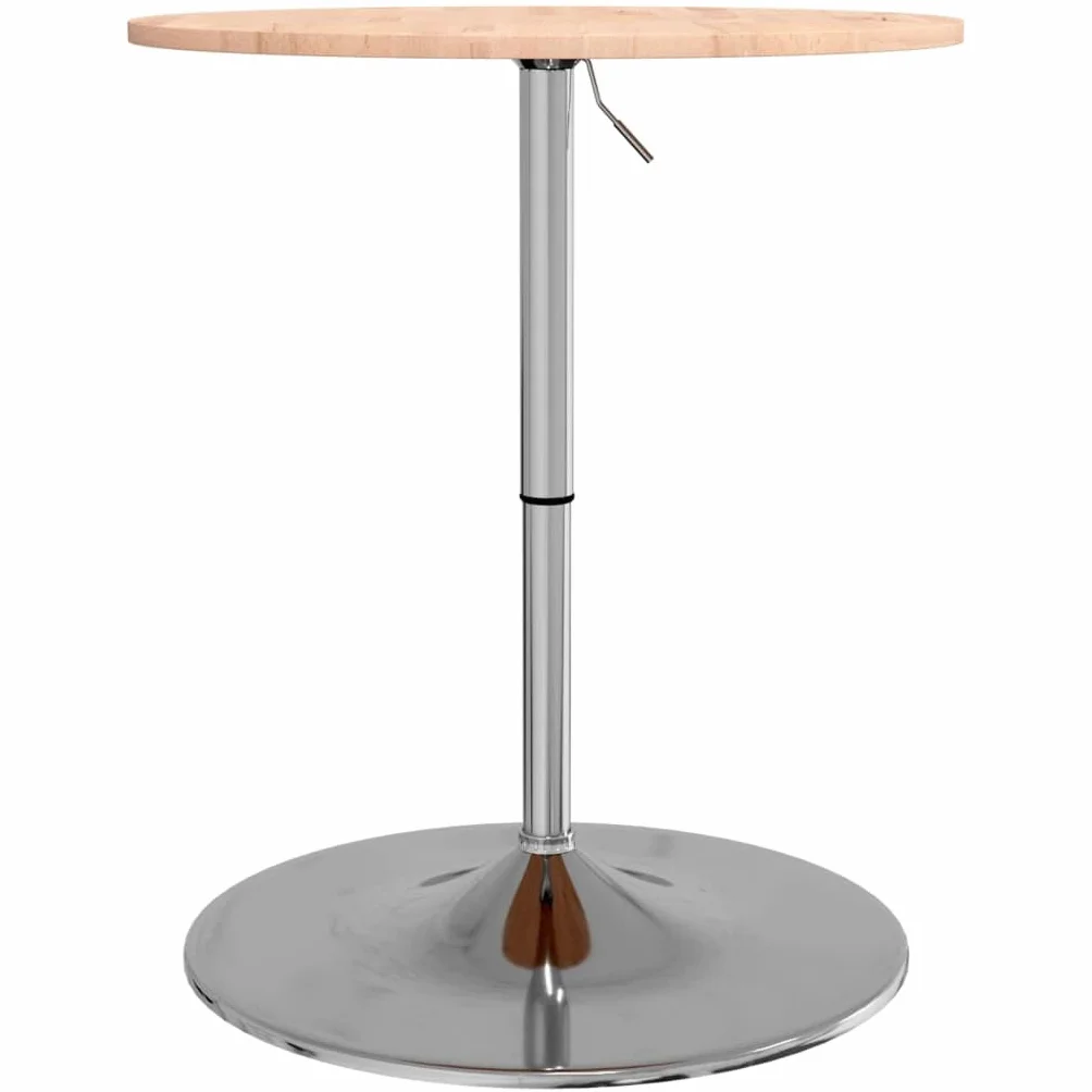 vidaXL Stolik barowy Ø60x89,5 cm lite drewno bukowe