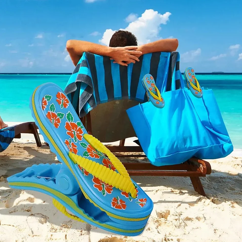 TRIXES Zestaw klipsów do ręczników plażowych 4-częściowy