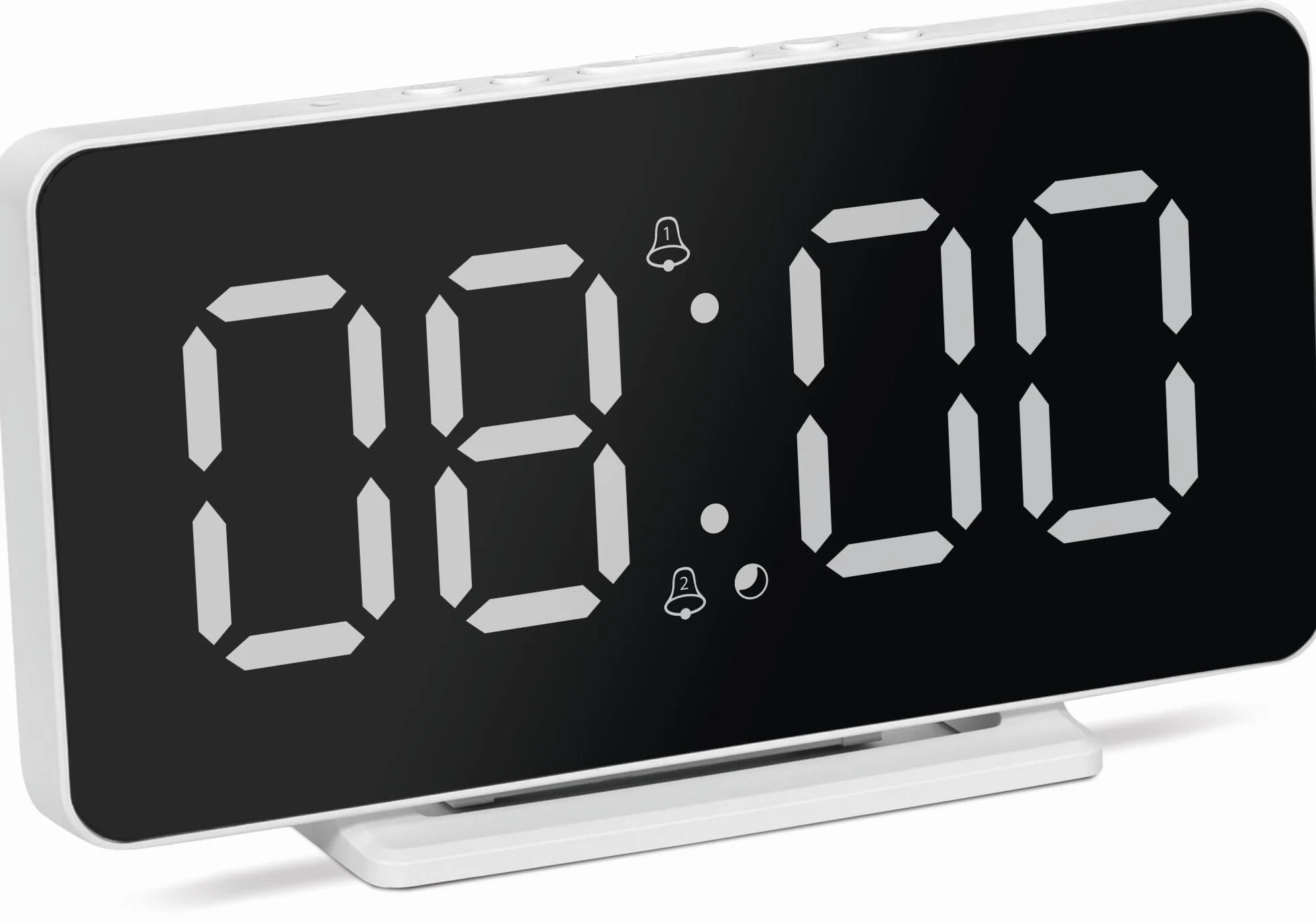 TechniSat Viola AC-1 cyfrowy budzik z dużym wyświetlaczem LCD 4,5 cala