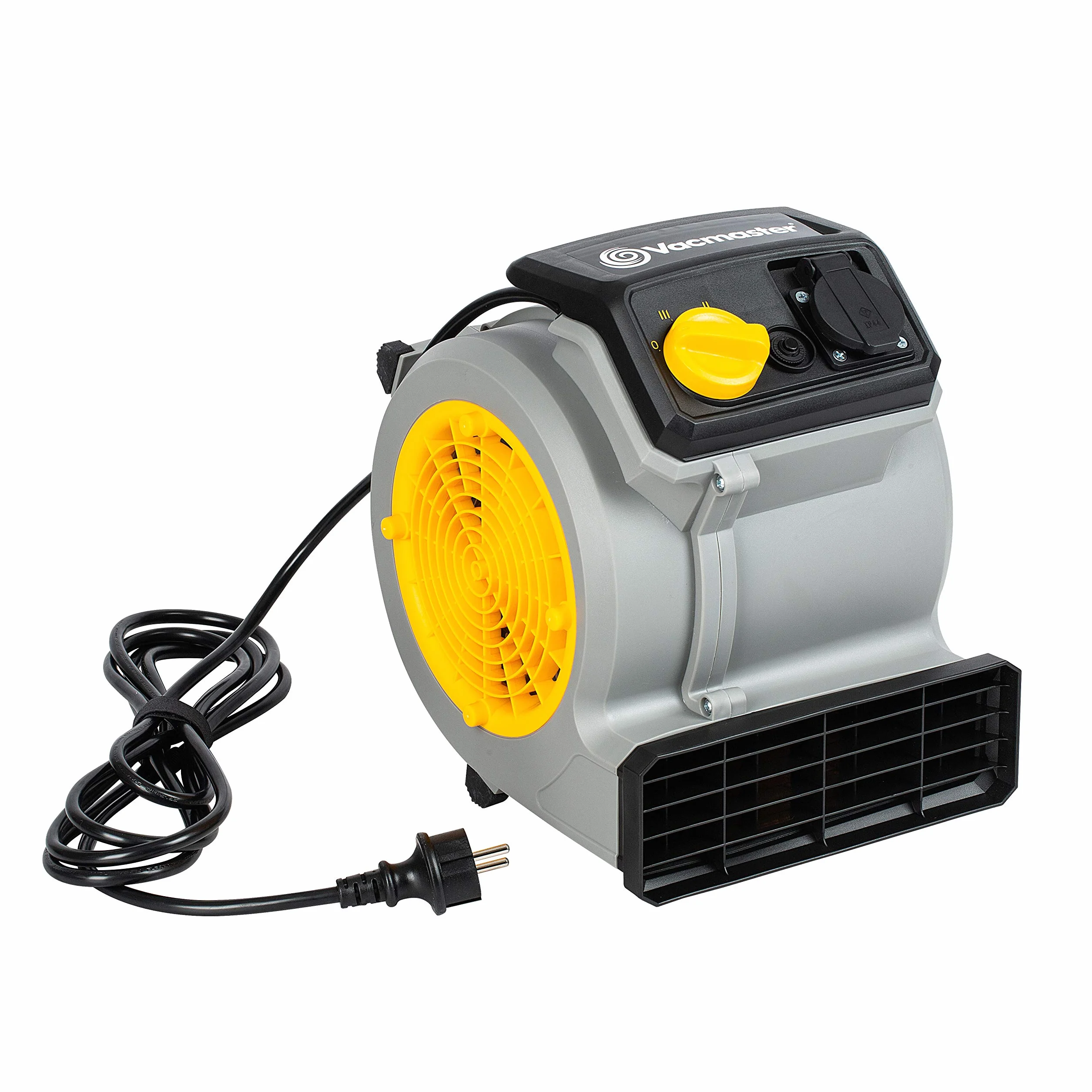 Vacmaster AM1202 Air Mover wentylator 124 W z 3 stopniami prędkości, cichy, mały i lekki do chłodzenia, wentylacji, suszenia i naprawy uszkodzeń spowodowanych wodą