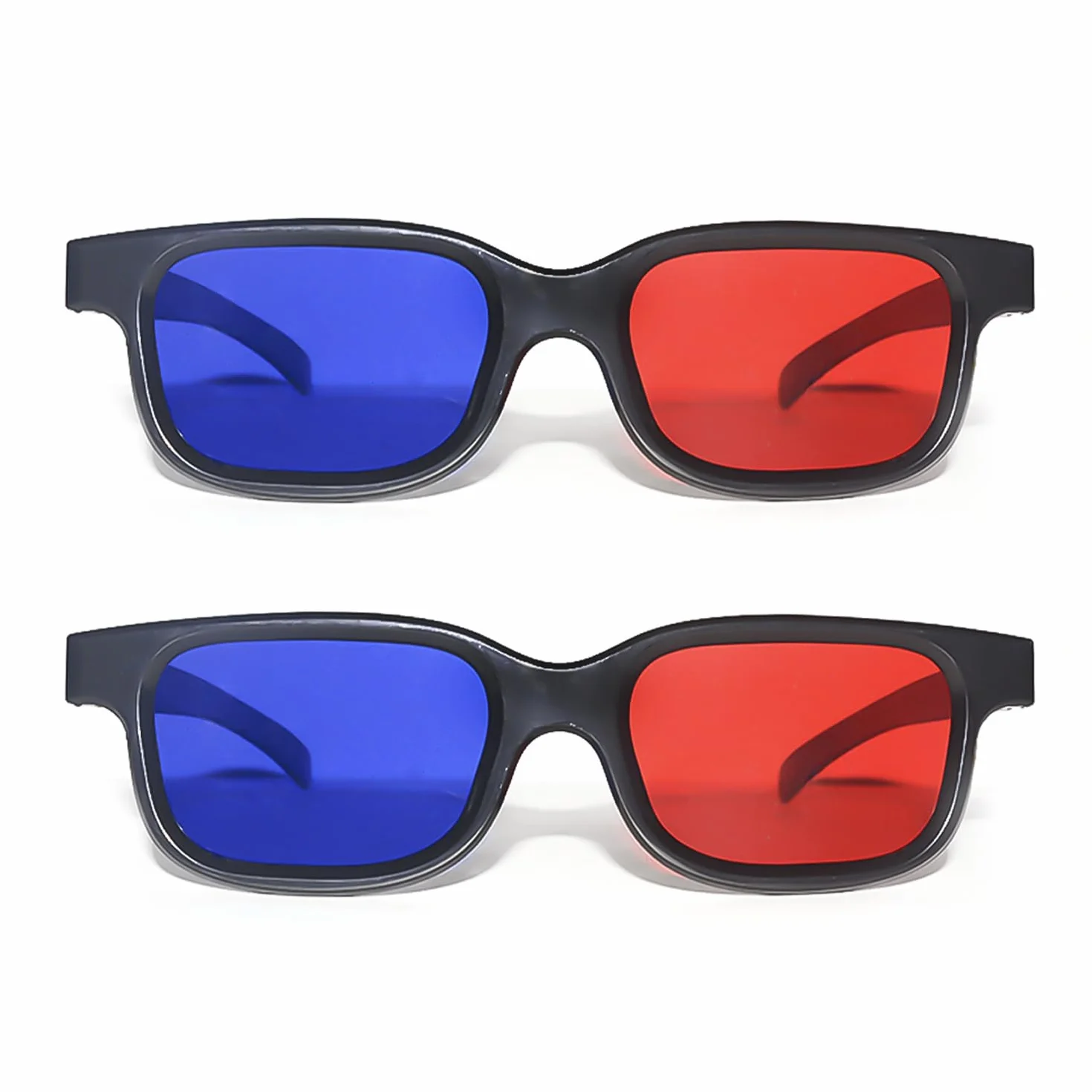 Czerwone i niebieskie okulary 3D, okulary przeciwsłoneczne 3D, przeciwmgielne i odporne na zarysowania, odpowiednie na pokazy świetlne, imprezy wakacyjne, kino domowe, kino