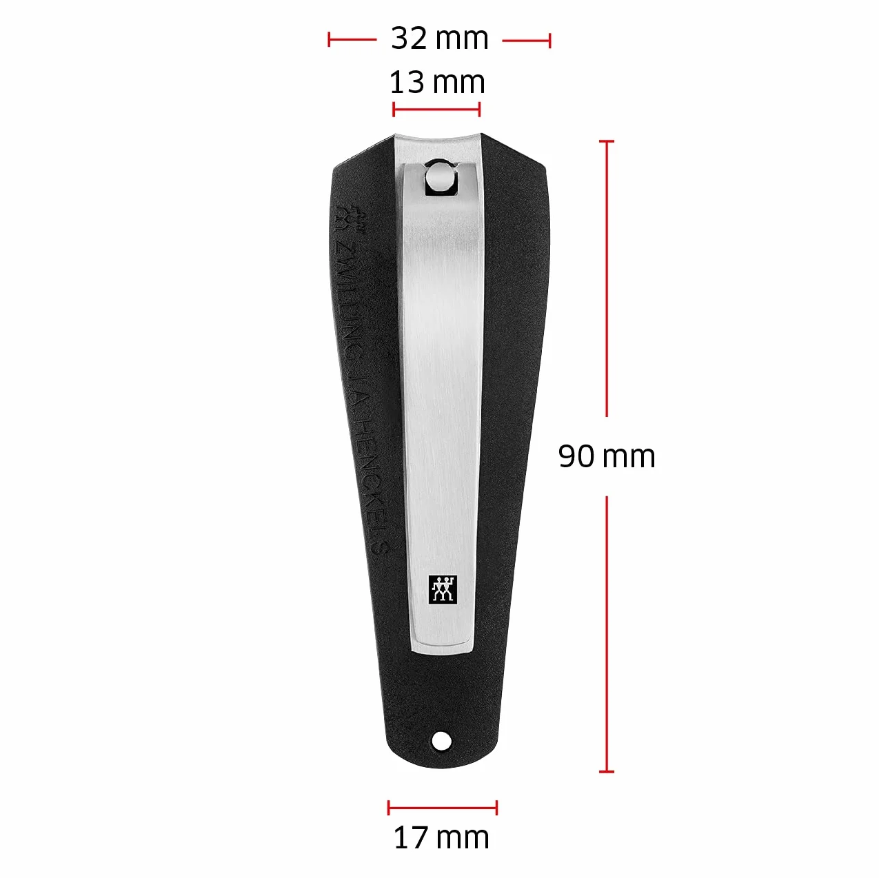 ZWILLING Twin Box Prime Obcinacz do Paznokci, 90 mm Wysokosc, Czarny