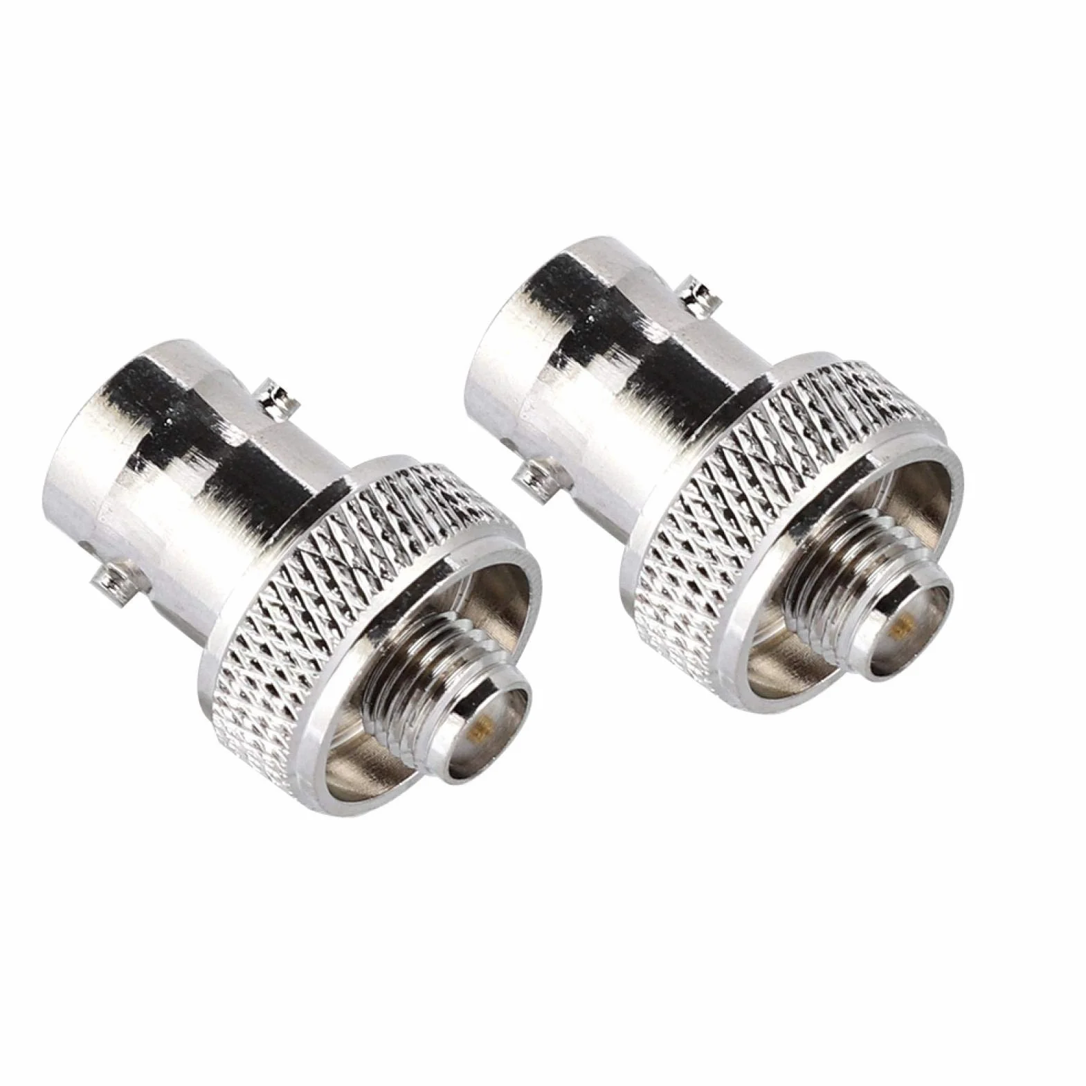 ASHATA złącze SMA na BNC, 2-częściowe gniazdo SMA na gniazdo BNC, adapter konwersji, adapter SMA na BNC ze stabilną adaptacją do aplikacji o wysokiej częstotliwości, anteny, urządzenia WLAN