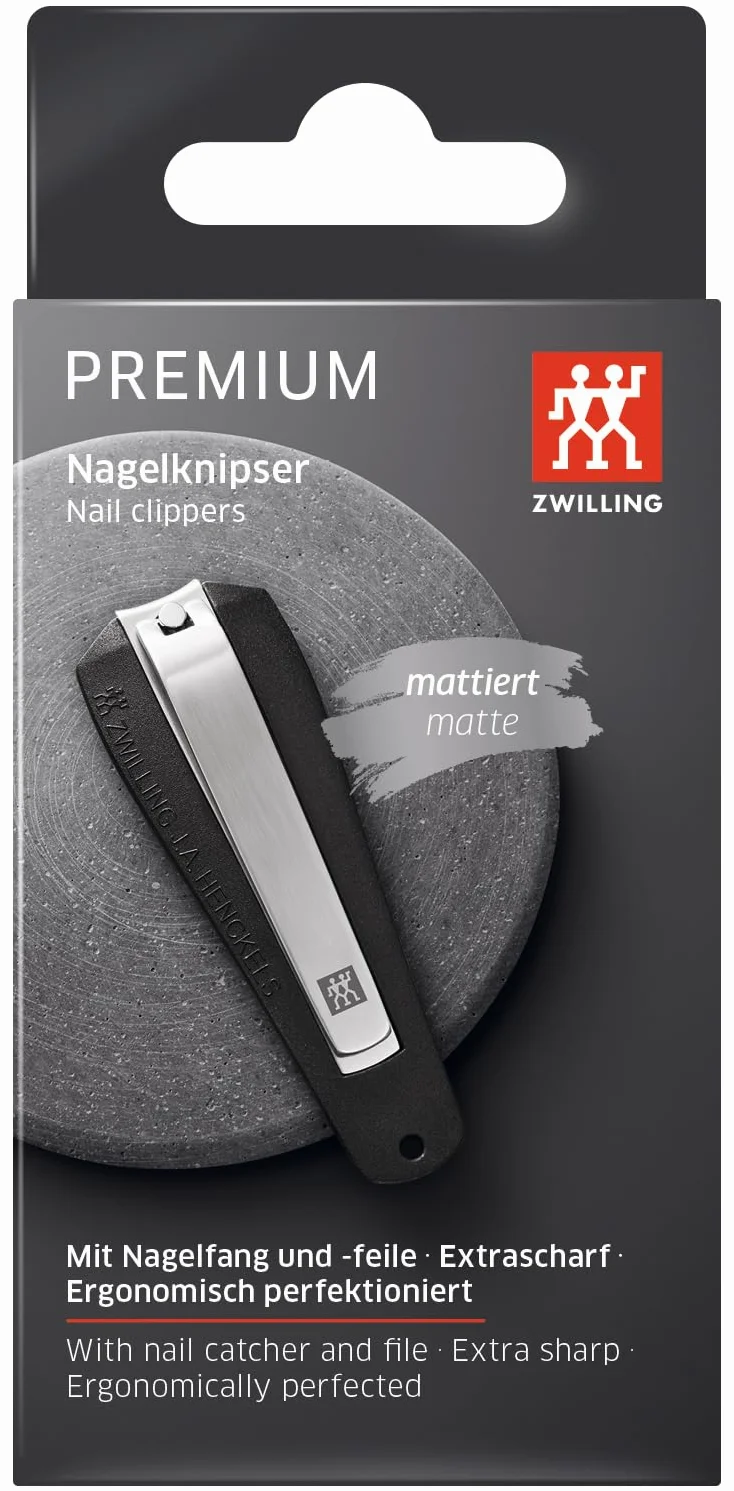 ZWILLING Twin Box Prime Obcinacz do Paznokci, 90 mm Wysokosc, Czarny