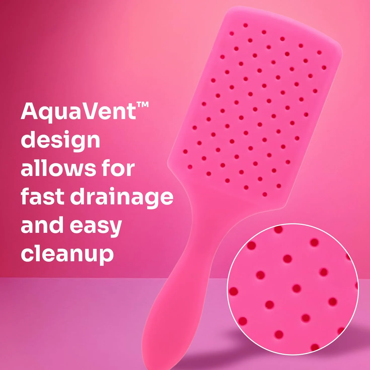 Wet Brush Paddle Detangler Hair Brush, Sky, Ultra-Soft IntelliFlex Bristles with AquaVent Design, Great For Treatment & Mask Application, Women, Men, Wet, Dry and Damaged Hair