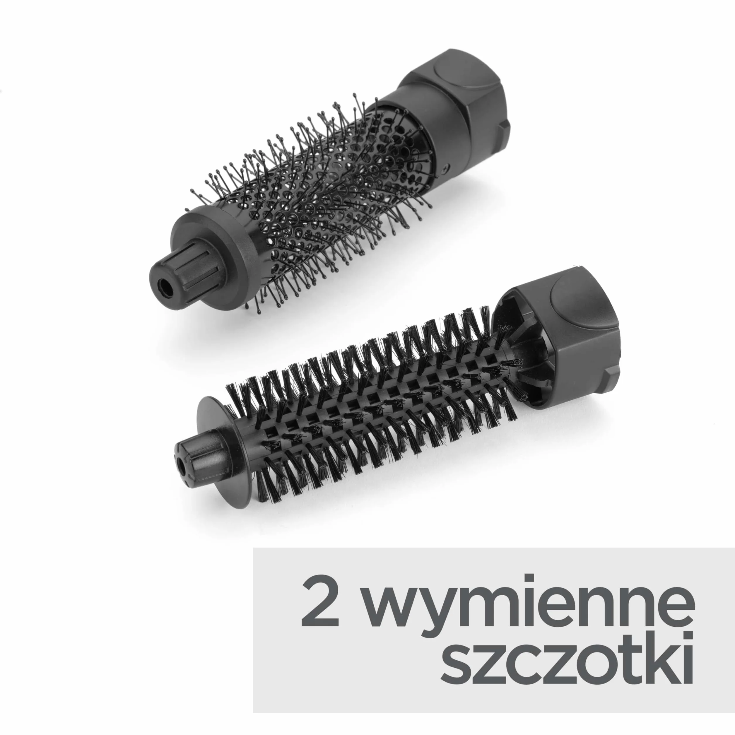 BaByliss Hot Air Brush – Mocna 800 W, Nasadki 30 mm i 20 mm, Funkcja chłodnego powietrza, Szybkie suszenie i stylizacja, Czarny, AS82E