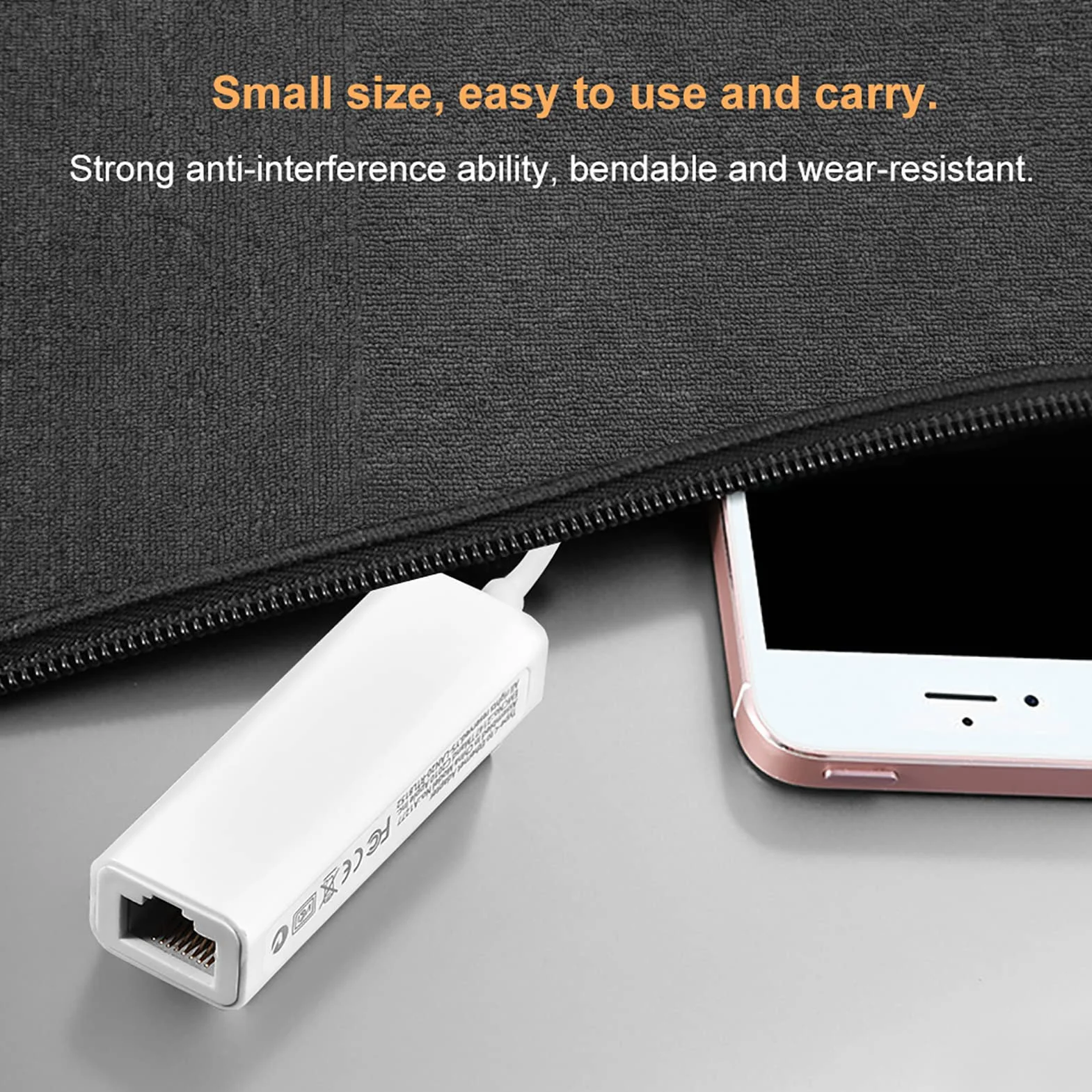 Adapter USB 3.1 Typu C na RJ45 Konwerter Sieci Fast Ethernet LAN dla USB C Laptop Plug and Play, Mały Rozmiar, Szeroka kompatybilność