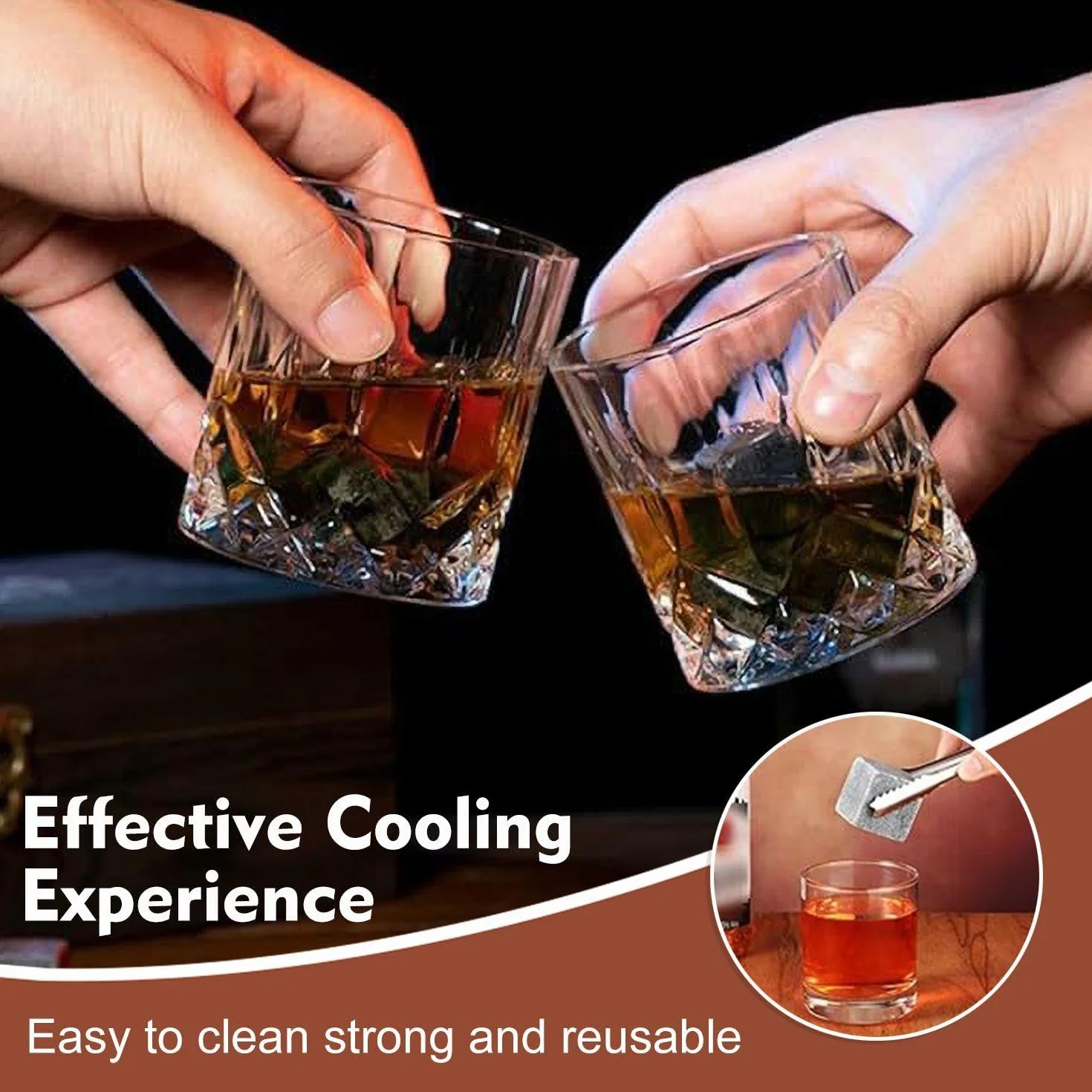 Tatar do lodu z torbami z tkaniny 9 szt. Szczypce do lodu ze stali nierdzewnej 2 szt. Whisky Ice Kamienie Granitowe