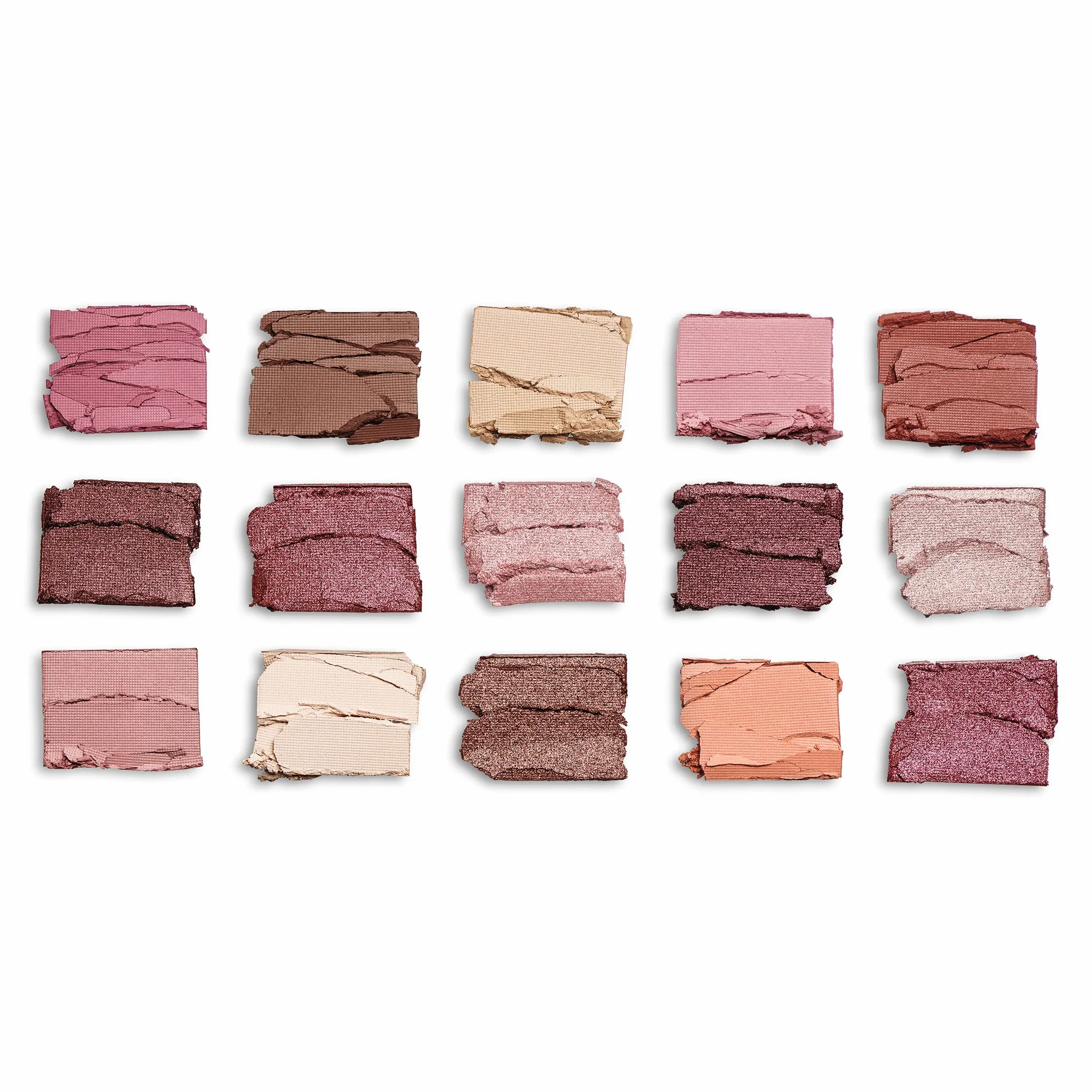 Revolution Beauty Reloaded paleta cieni do powiek, zawiera 15 wysoko nasyconych odcieni, matowe i błyszczące wykończenia, długie noszenie, prowokacyjne, 16,5 g