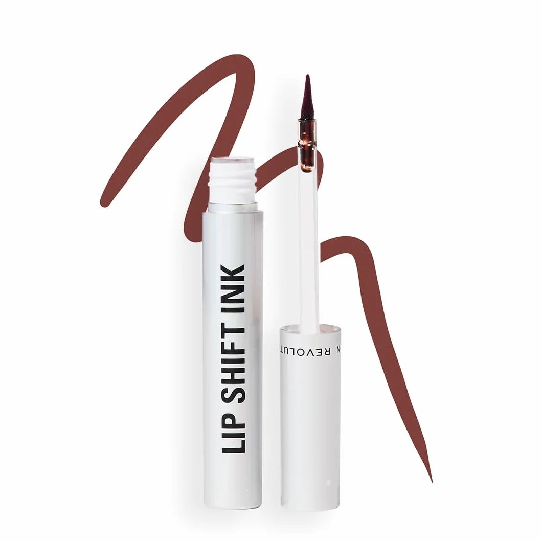 Revolution Lip Shift Ink Peel Off Lip Liner Stain – konturówka do ust o matowym wykończeniu, wegańska i nietestowana na zwierzętach, Hunny Kiss, 1,8 ml