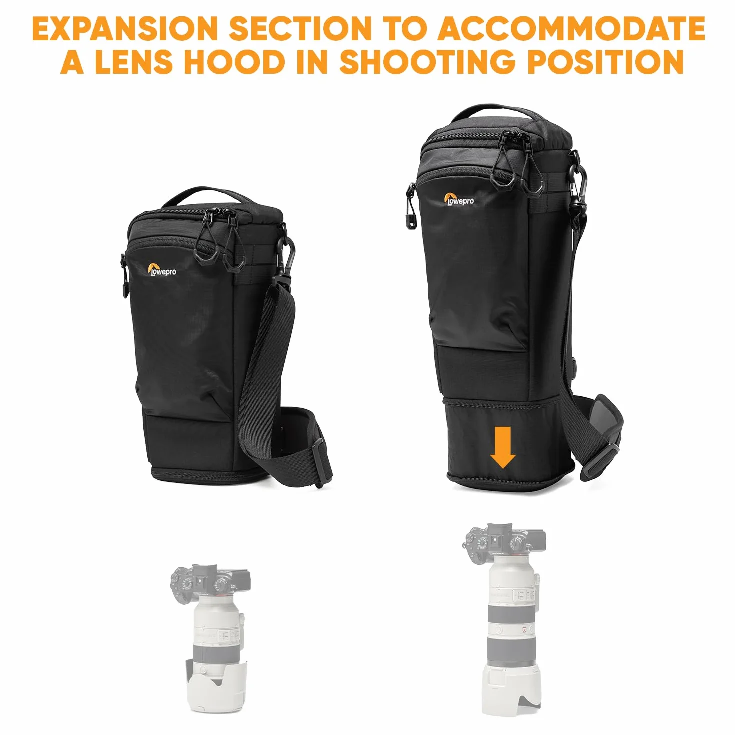 Lowepro ProTactic TLZ 75 Slim AW III torba na aparat fotograficzny Toploader do lustrzanki bezlusterkowej, objętość: 4,5 l, wym : 37 x 10,5 x 14 cm, do aparatów z założonym obiektywem, mod. torba na