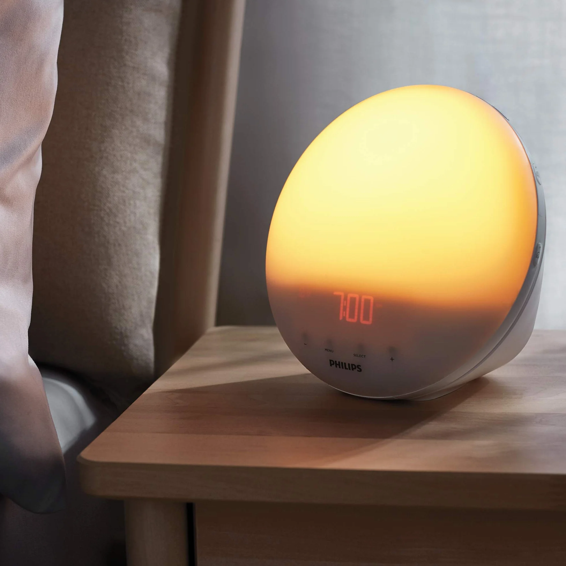 Philips Budzik ze Światłem Dziennym 300 Luks Biały