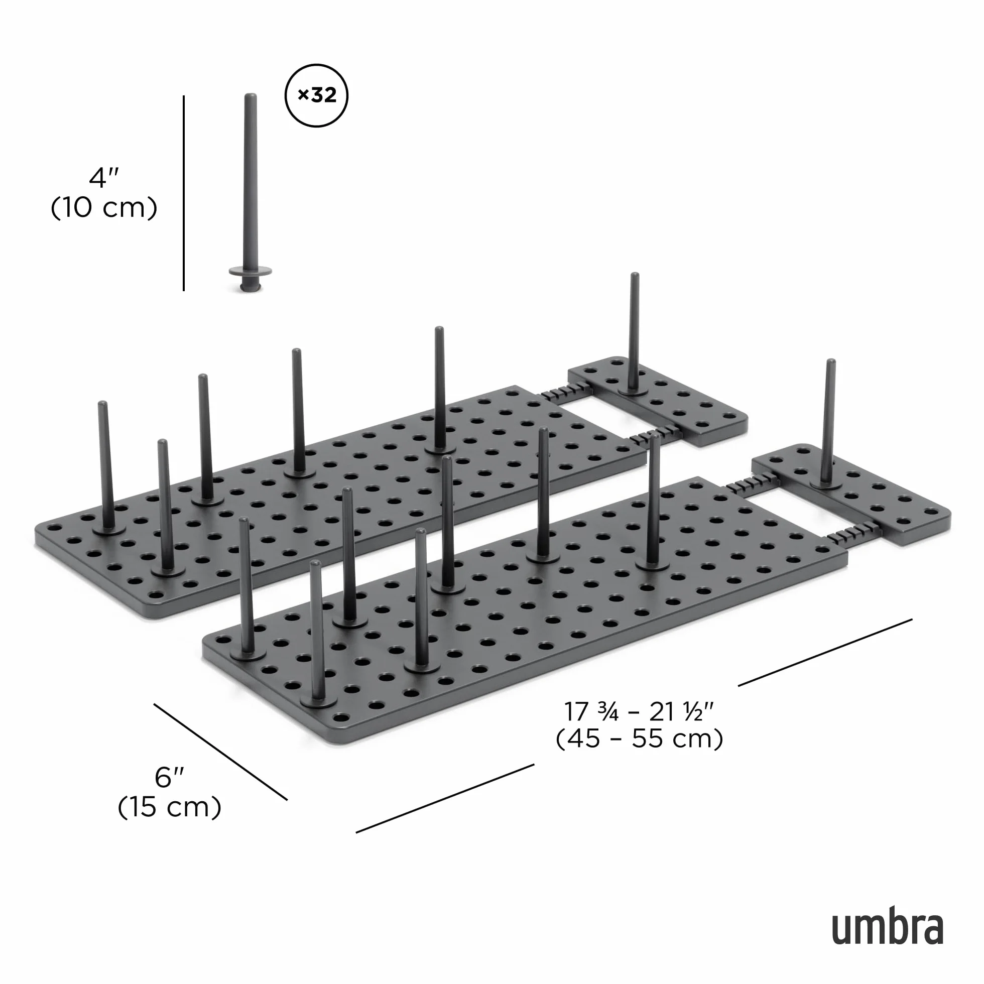 Umbra Peggy Organizer do Szuflad, Grafitowy, 2