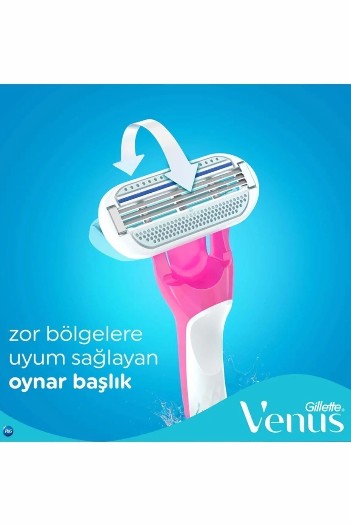 Venus 7702018426263 Jednorazowe Maszynki Do Golenia, 3 Sztuki, Wielokolorowy