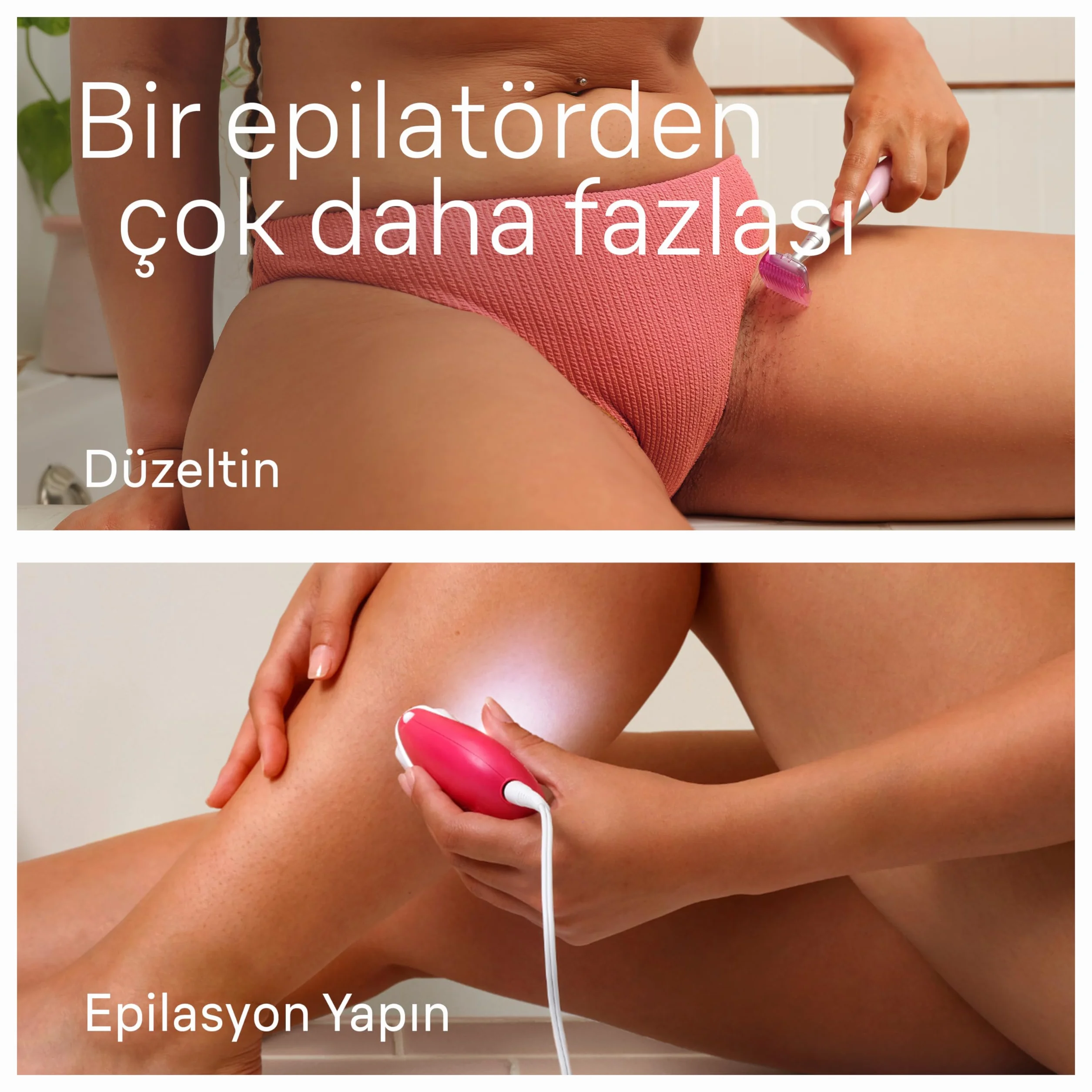 Braun Silk-épil 3, przewodowy depilator damski do usuwania włosów, nasadki do golarki, trymera i masażu ciała, 3-202, malinowy