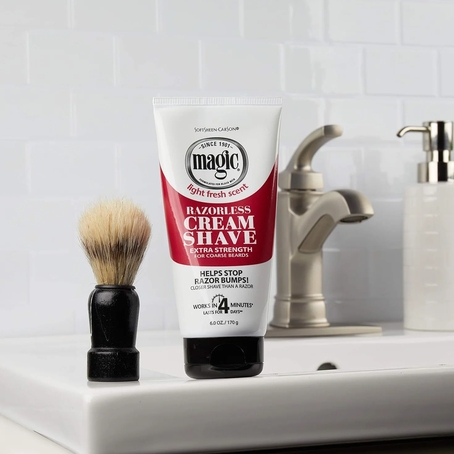 Magic krem do usuwania włosów i golenia, ekstra mocny, do grubych bród, 170 g