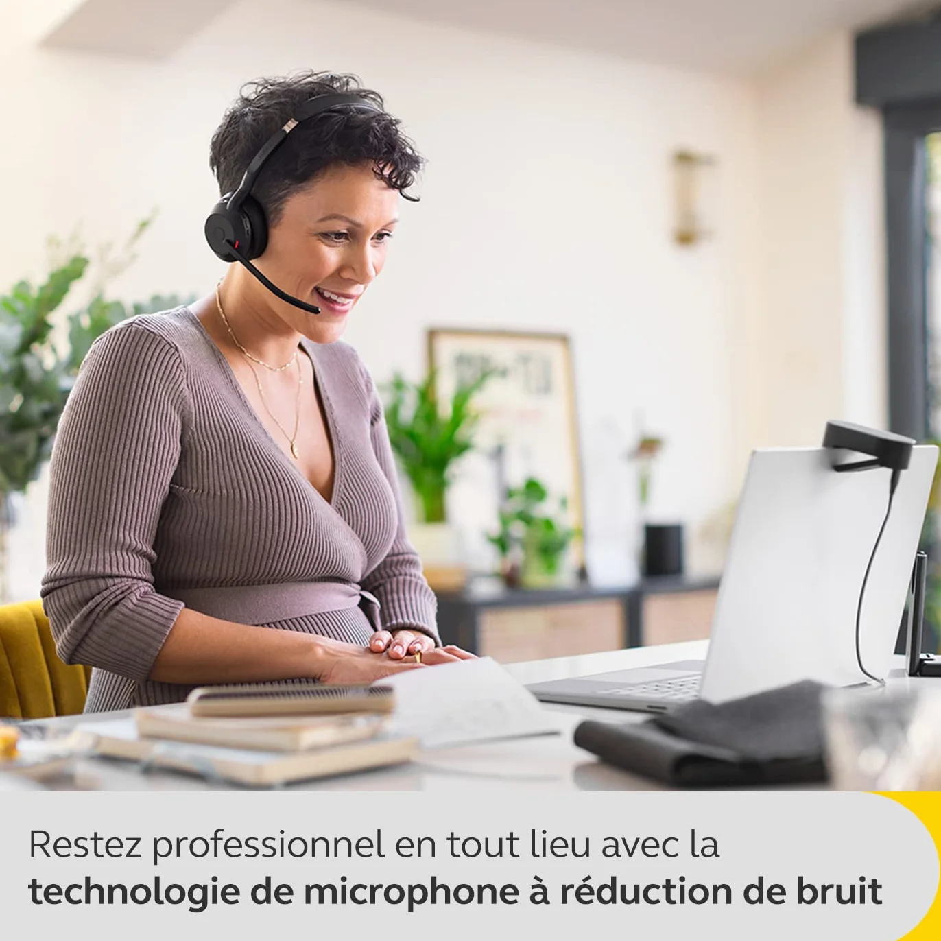 Jabra Evolve2 55 bezprzewodowy zestaw słuchawkowy stereo z technologią Jabra Air Comfort, mikrofon z redukcją szumów i ANC - certyfikat MS Teams, działa ze wszystkimi innymi platformami - czarny