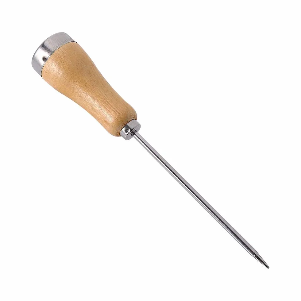 Ice Pick Awl, Secure Hold Reduce Slipy, wytrzymałe, łatwe do przenoszenia łyżeczki ze stali nierdzewnej na kijki piknikowe