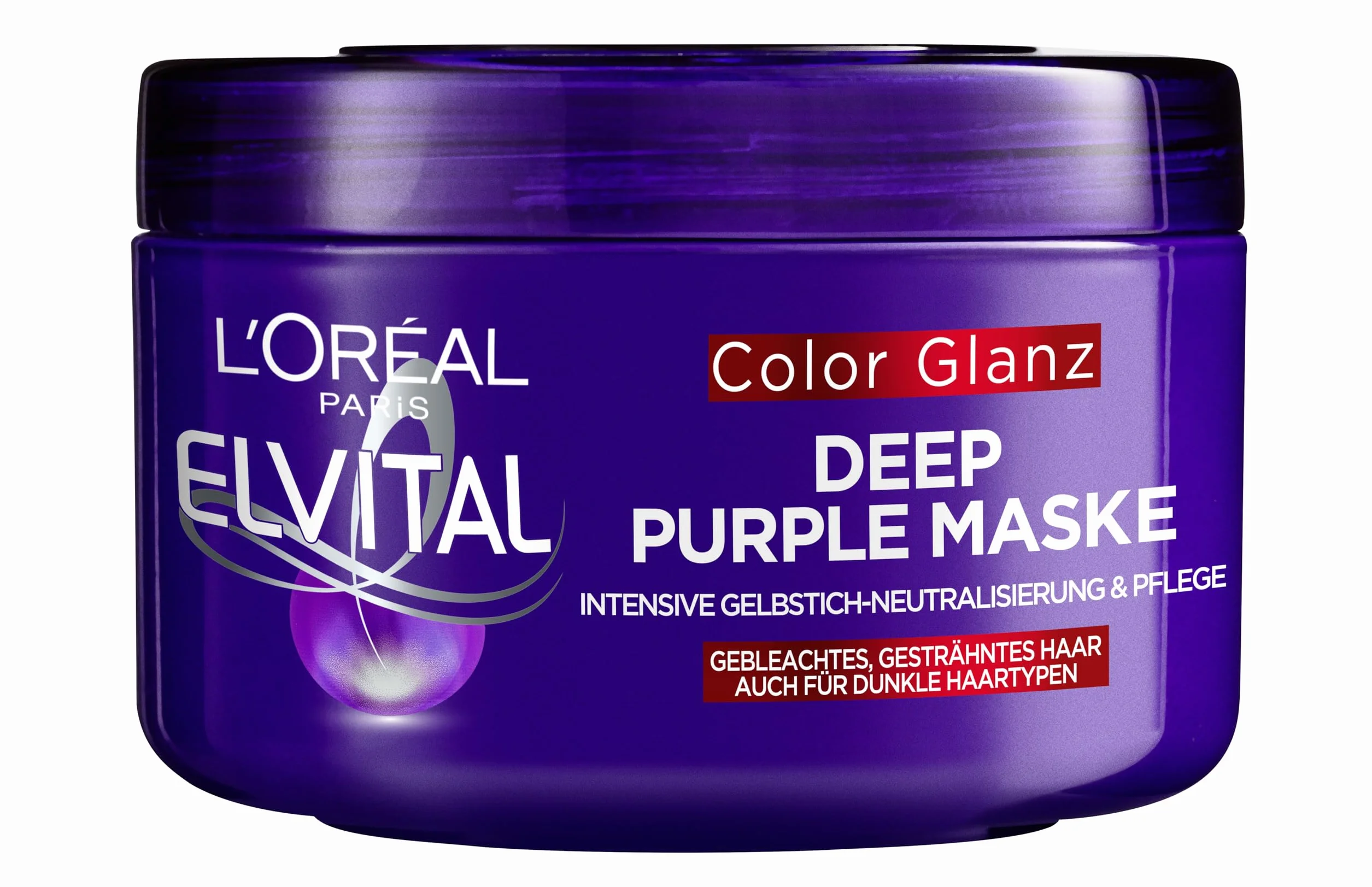 L'Oréal Paris Elvital Color Glanz Purple Deep Maska do Włosów, 250 ml
