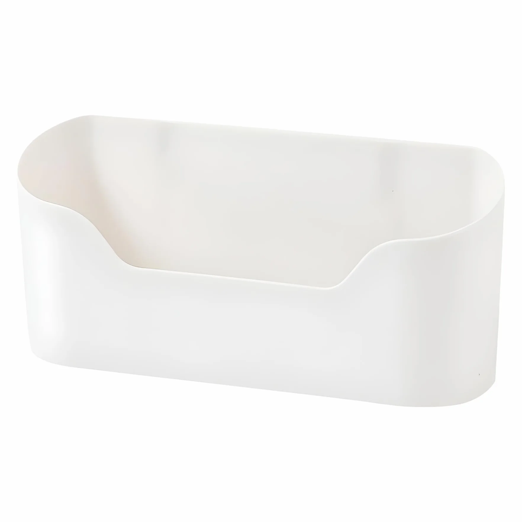 PIQIUQIU 2 samoprzylepne pudełka do przechowywania organizer na drzwi szafki 23,4 x 10,8 x 6,8 cm białe
