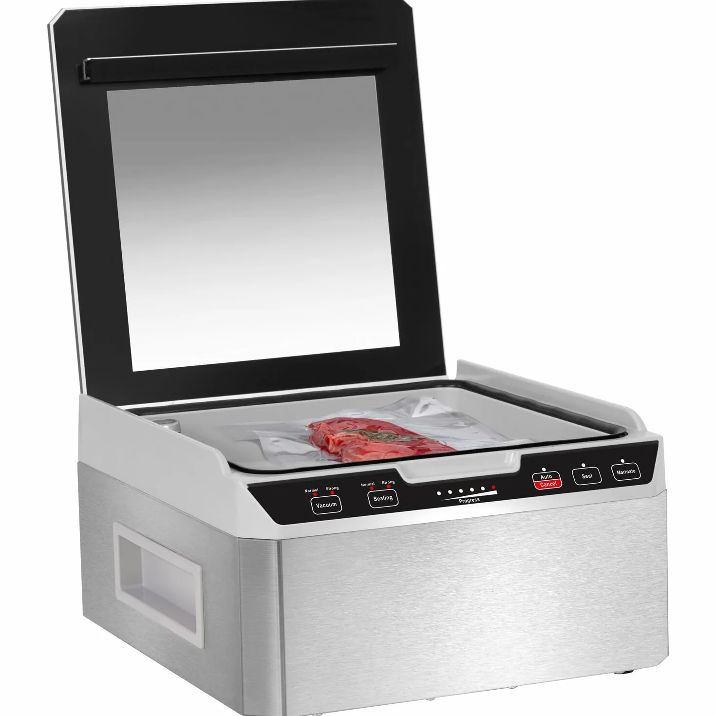 Caso VacuChef 40 Zgrzewarka Próżniowa, Stal Nierdzewna, 280 W, 70 l/min, Czarny/Srebrny