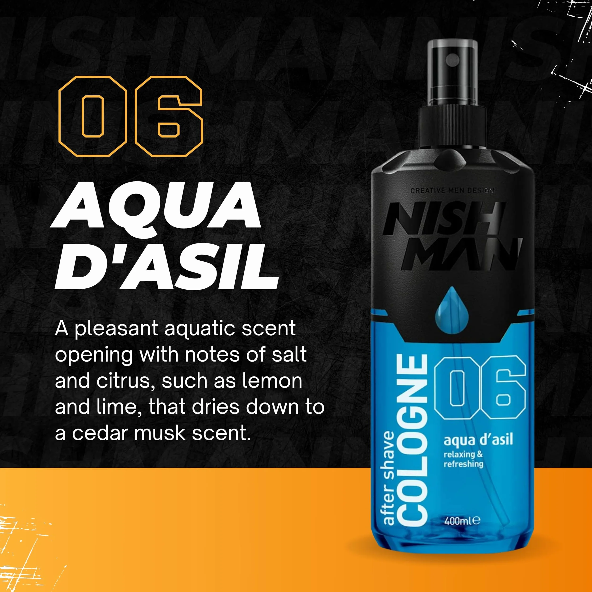 Nishman - 06 Aqua d'Asil - Aftershave, Woda po goleniu 400ml