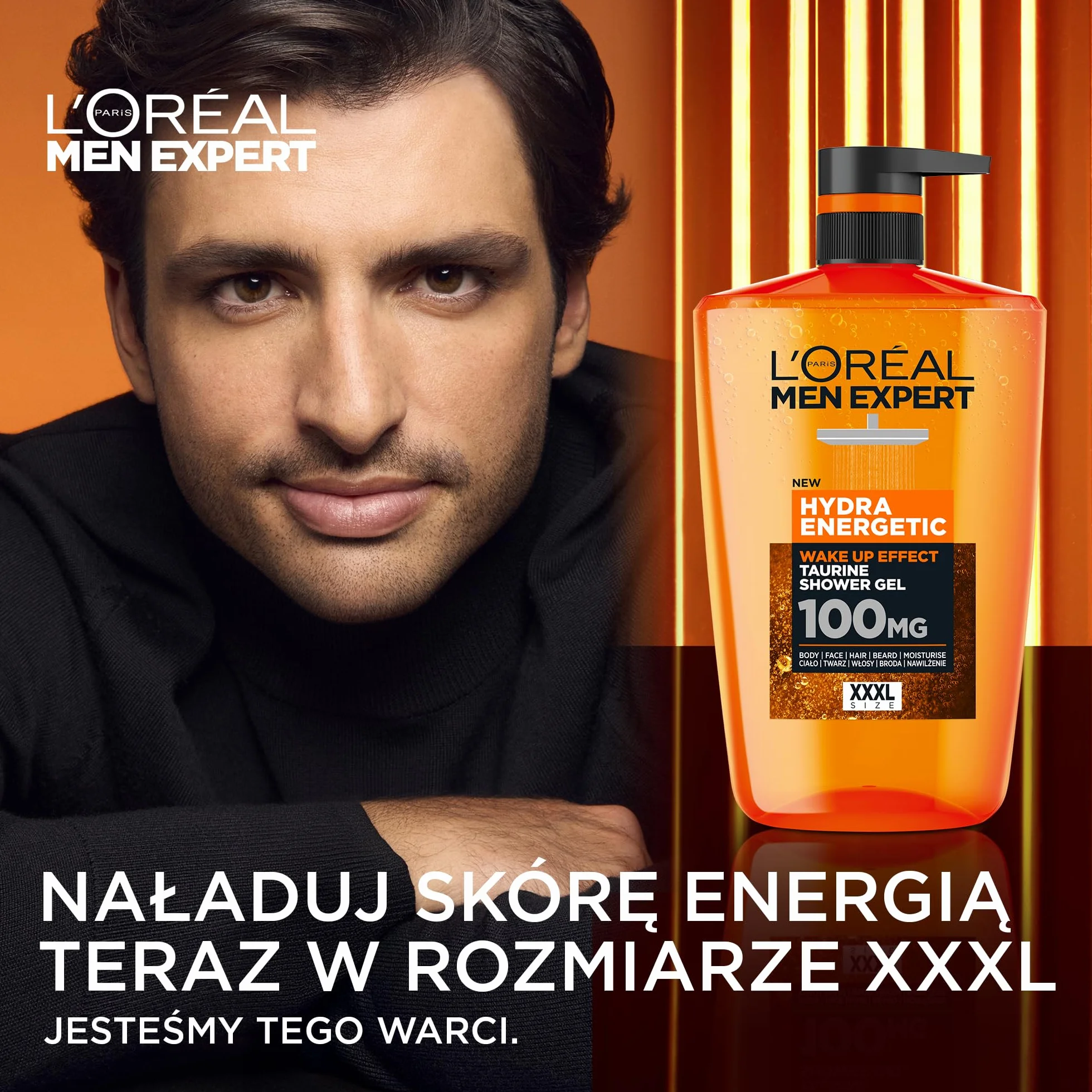 L'Oréal Paris Men Expert Hydra Energetic Żel do mycia ciała 1L