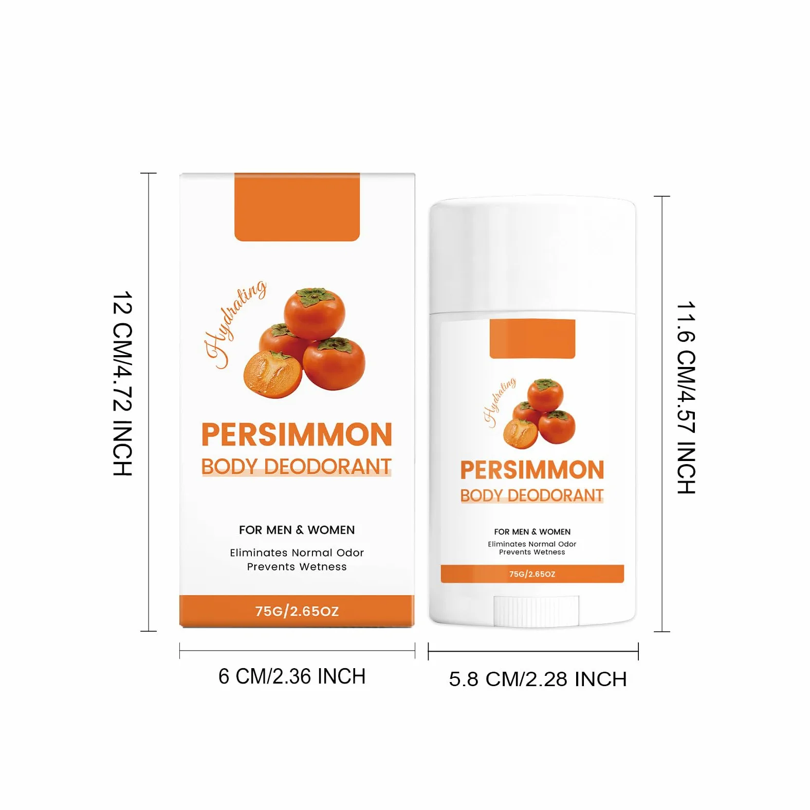 Dezodorant do ciała 75 g, unisex, nawilżający, mocny antyperspirant, całodzienna ochrona przed zapachem ciała i potem, delikatny, świeży zapach, do wszystkich rodzajów skóry (5)