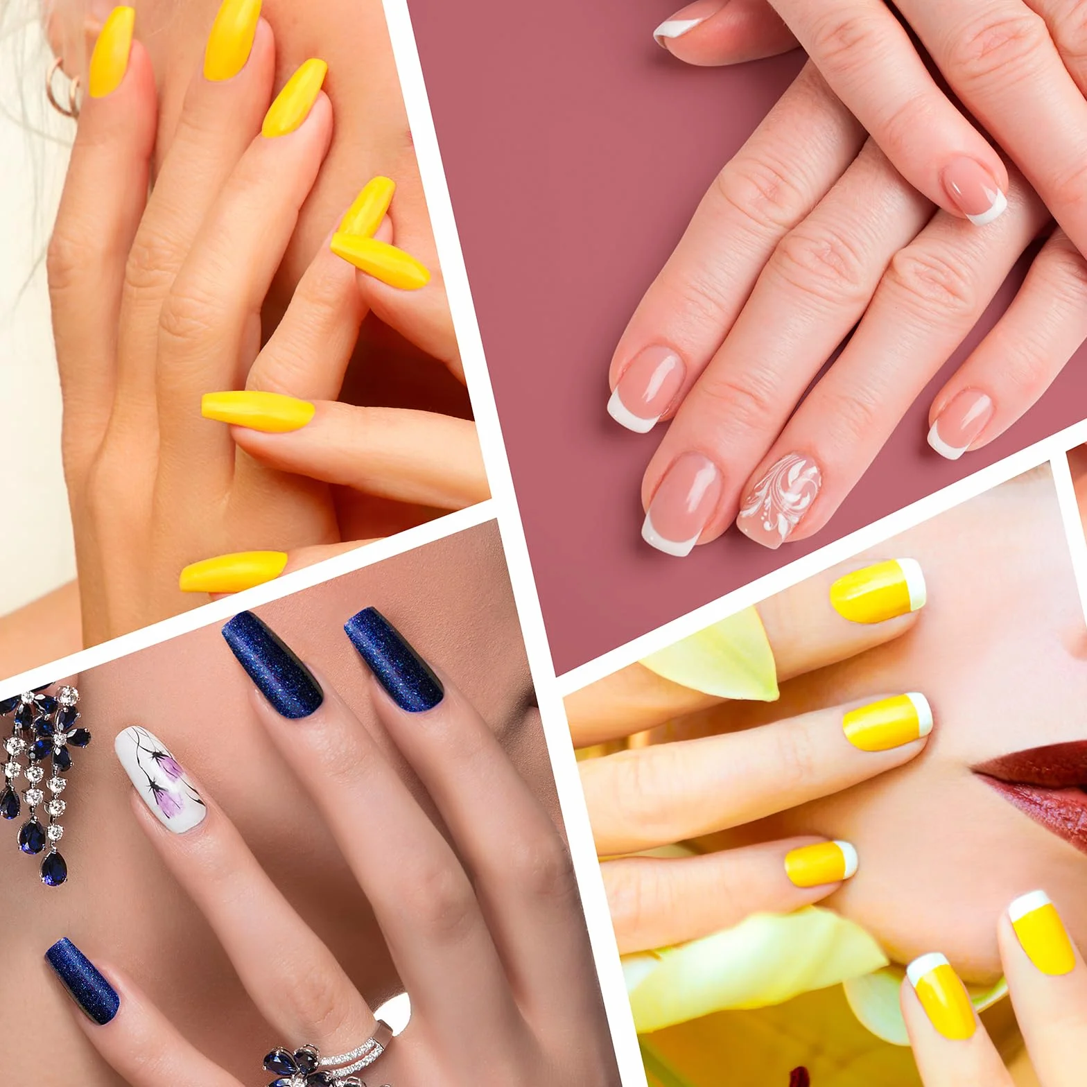 5 sztuk zestaw do stemplowania paznokci, przezroczysty stempel do manicure z pędzelkiem do rysowania i ściągaczem do paznokci, silikonowy stempel do paznokci zestaw do manicure DIY do