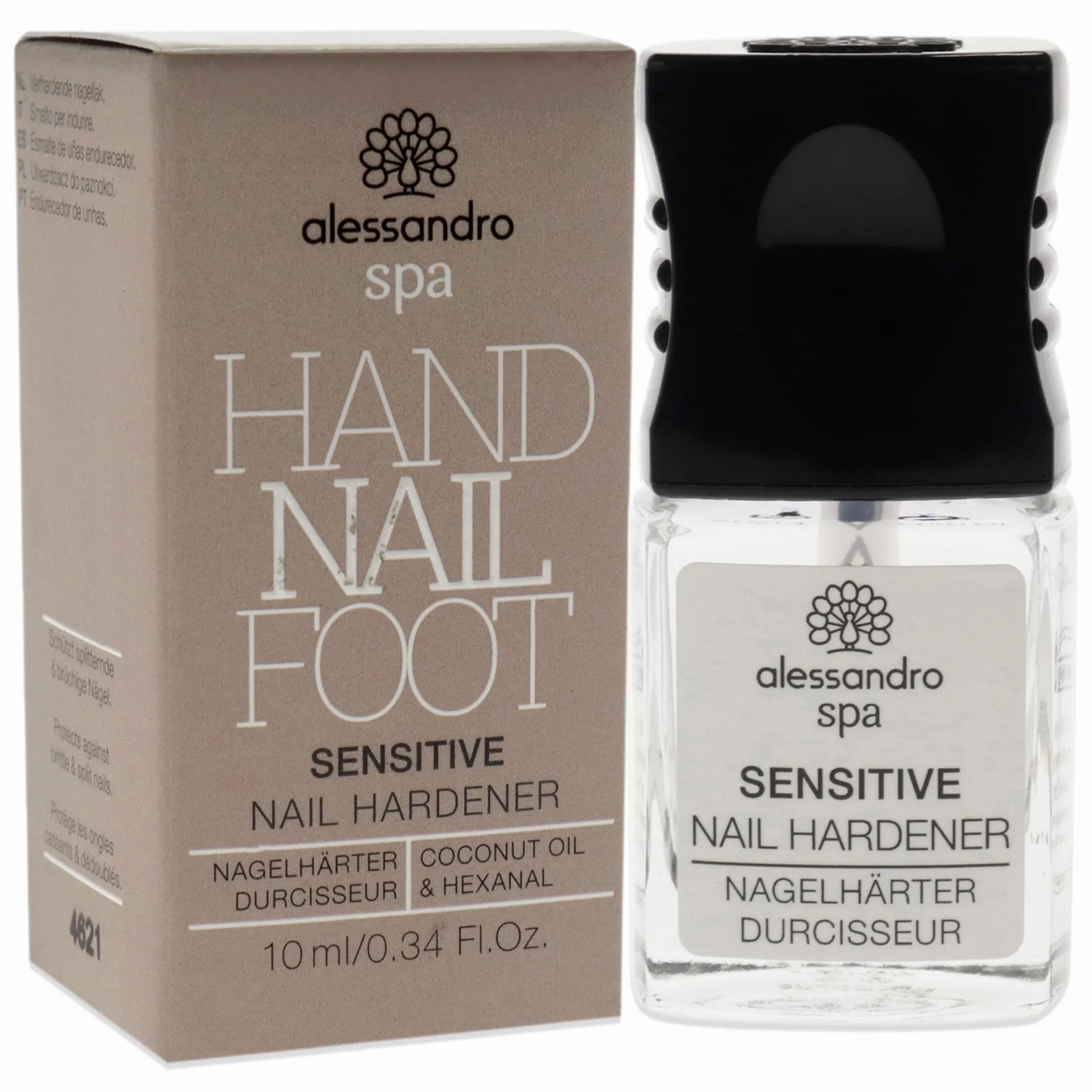 alessandro Spa Sensitive Nail utwardzacz do paznokci – bez formaldehydu, wzmacnia łamliwe i cienkie paznokcie, 10 ml