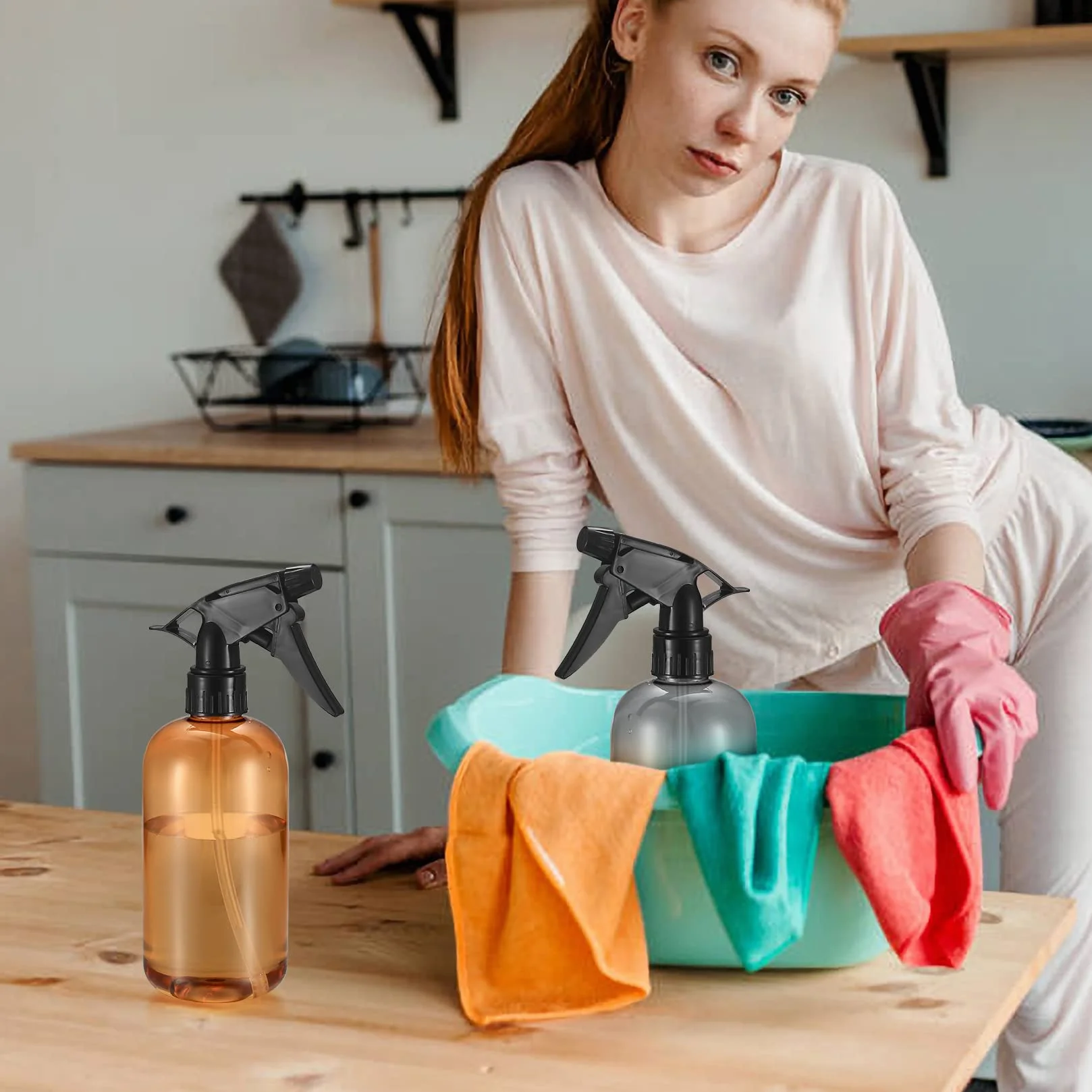 3 butelki do rozpylania o pojemności 500 ml,plastikowe butelki Do rozpylanias dla czyszczenia domu, ogrodu, roślin, kwiatów, włosów.
