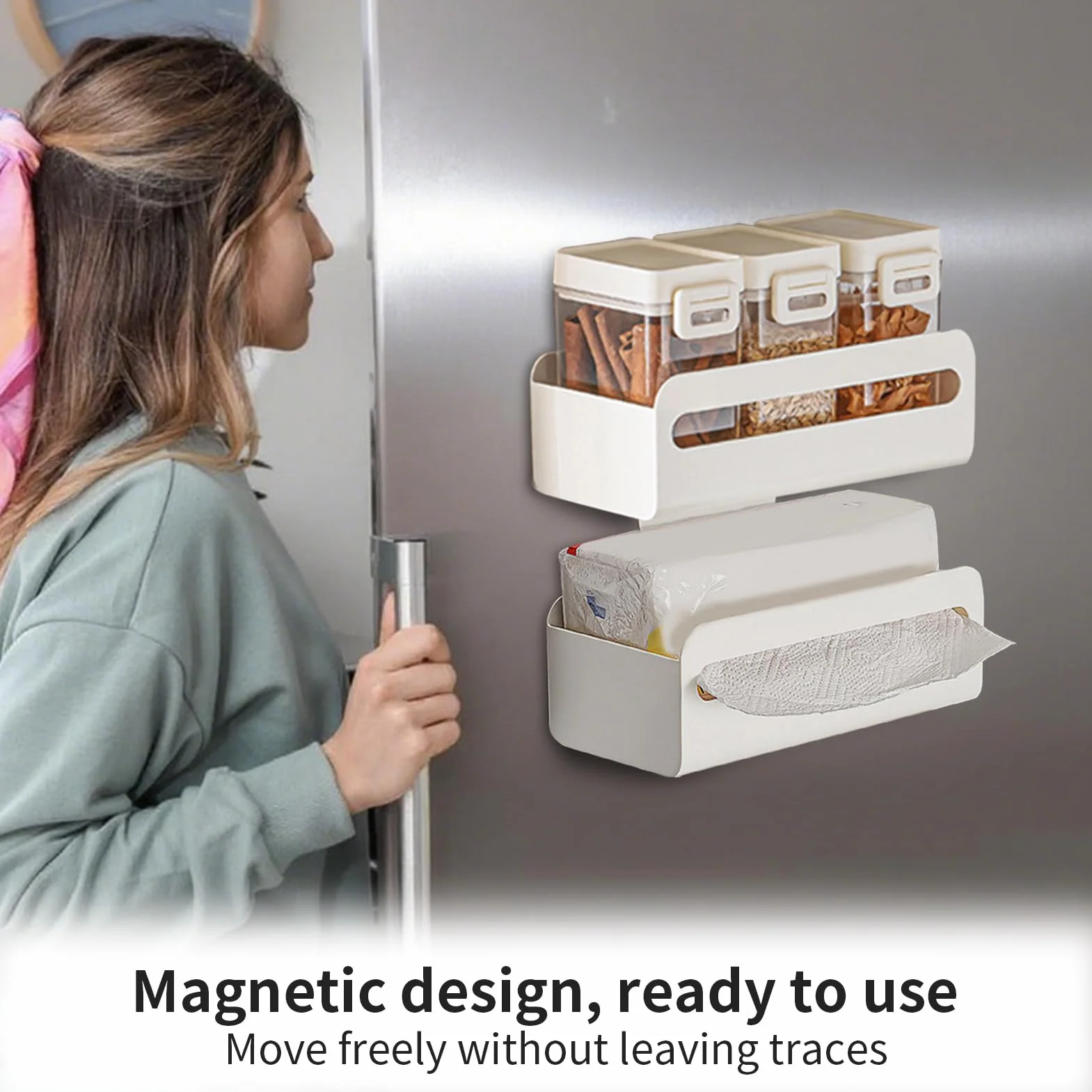 Magnetyczny Pojemnik na Papierowe Ręczniki Organizer do Szafki Łazienka Kuchnia