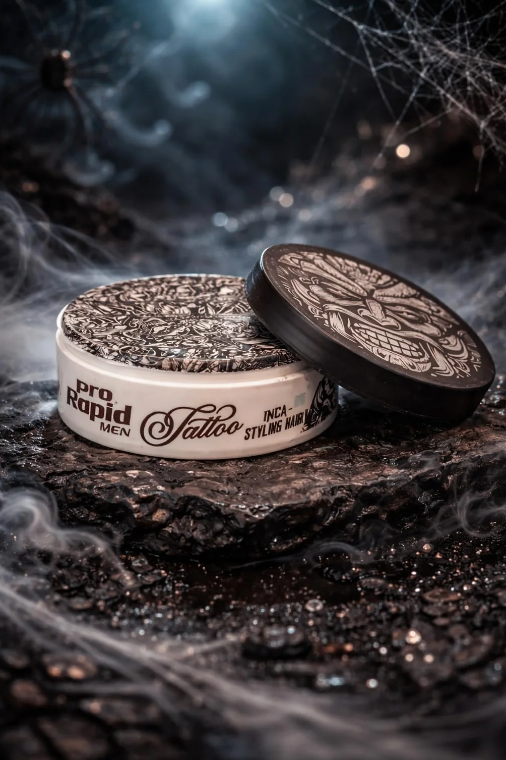 Pro Rapid Tattoo Inca - 09 Spider Hair Styling Wax wosk do stylizacji włosów, profesjonalny wosk do stylizacji włosów z matowym wykończeniem, teksturowaniem, objętością, zagęszczaniem i efektem