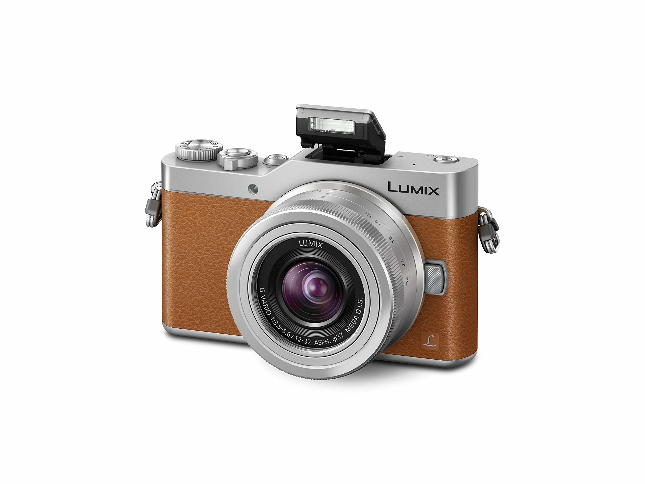Panasonic DC-GX800KEBT Lumix G Kompaktowa kamera systemowa - jasnobrązowa (obiektyw 12-32 mm, wideo i zdjęcia 4K)